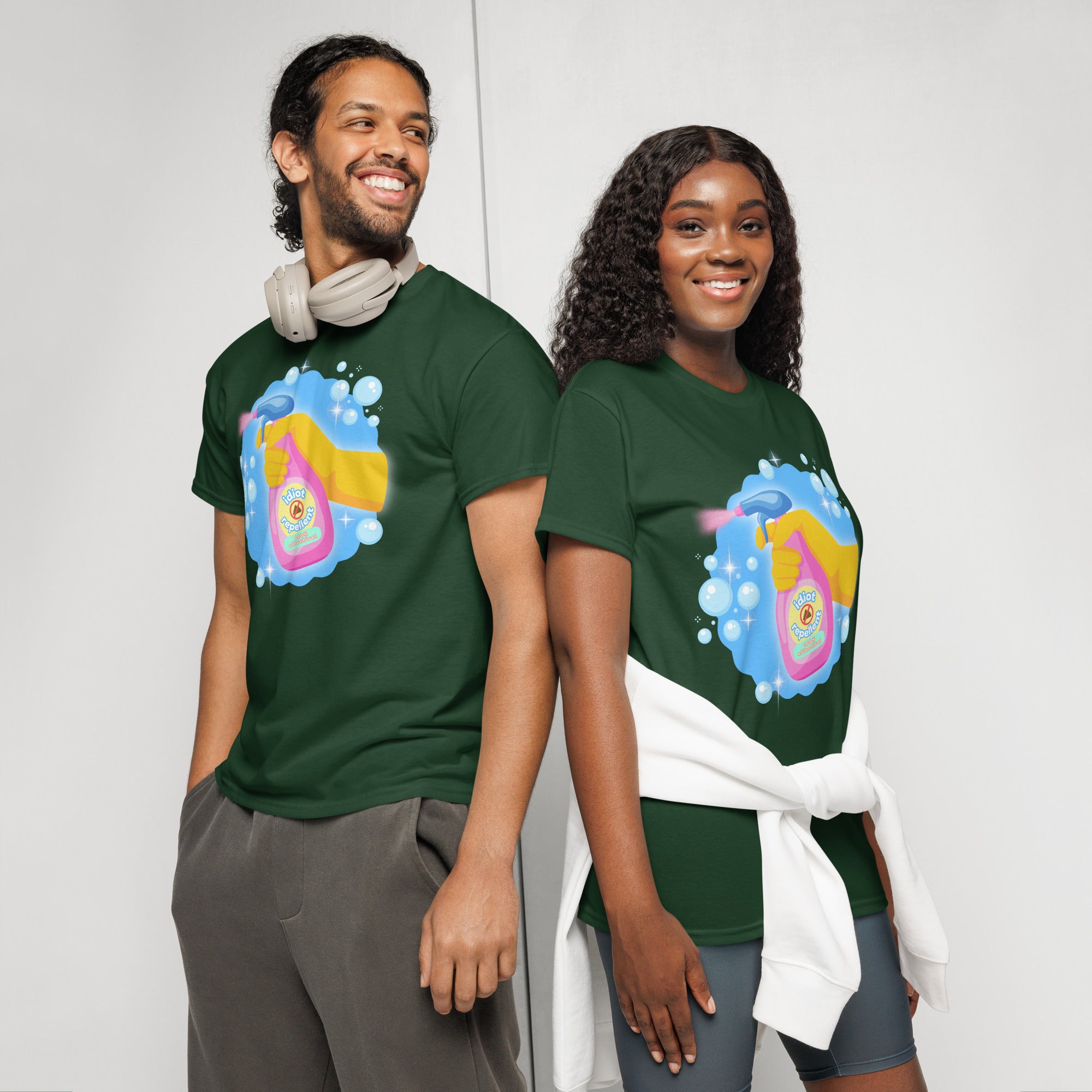 Unisex DryBlend® Classic Tee - 'Idiot Repellent' T-Shirt