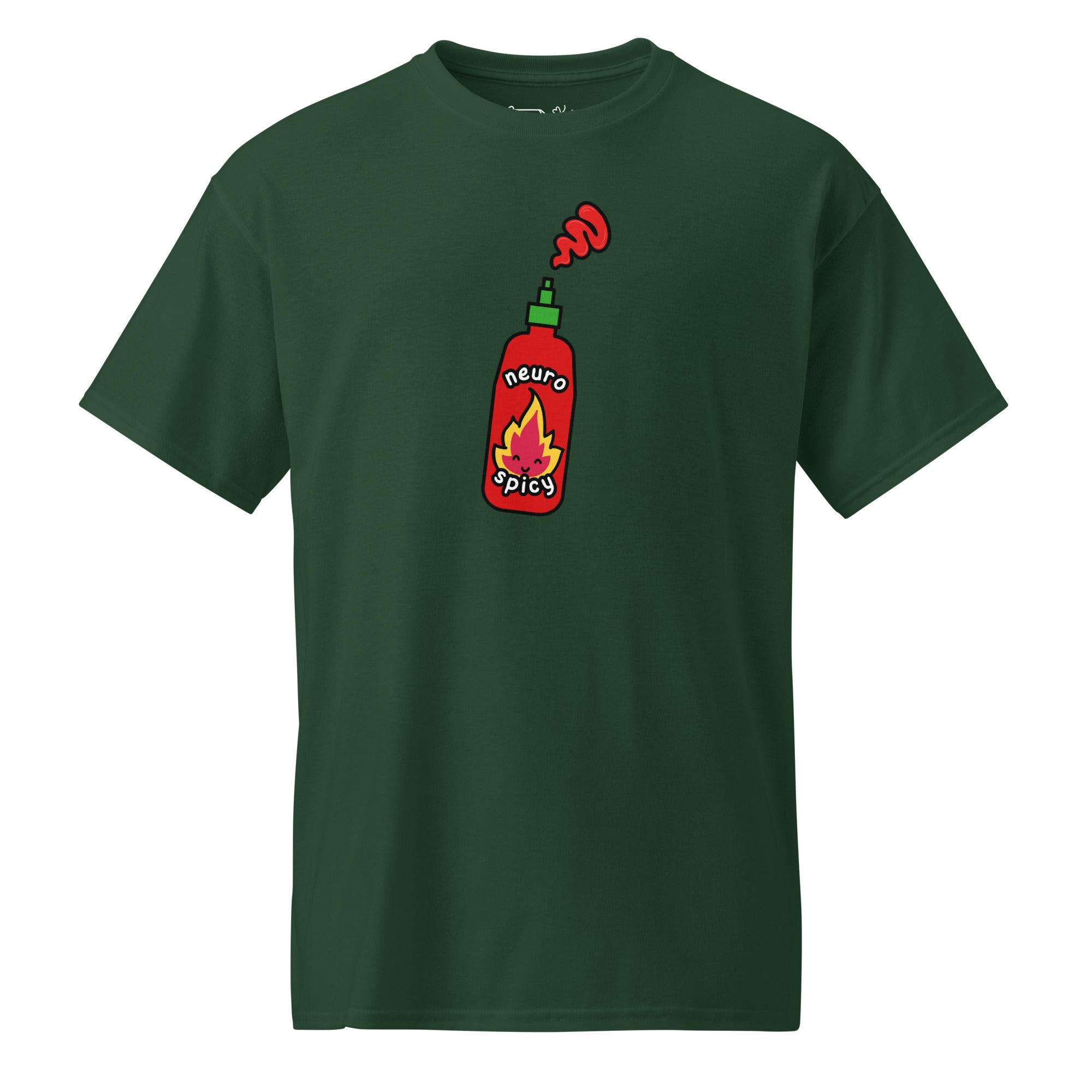 Unisex DryBlend® Classic Tee - 'Neuro Spicy' Forest Green T-Shirt