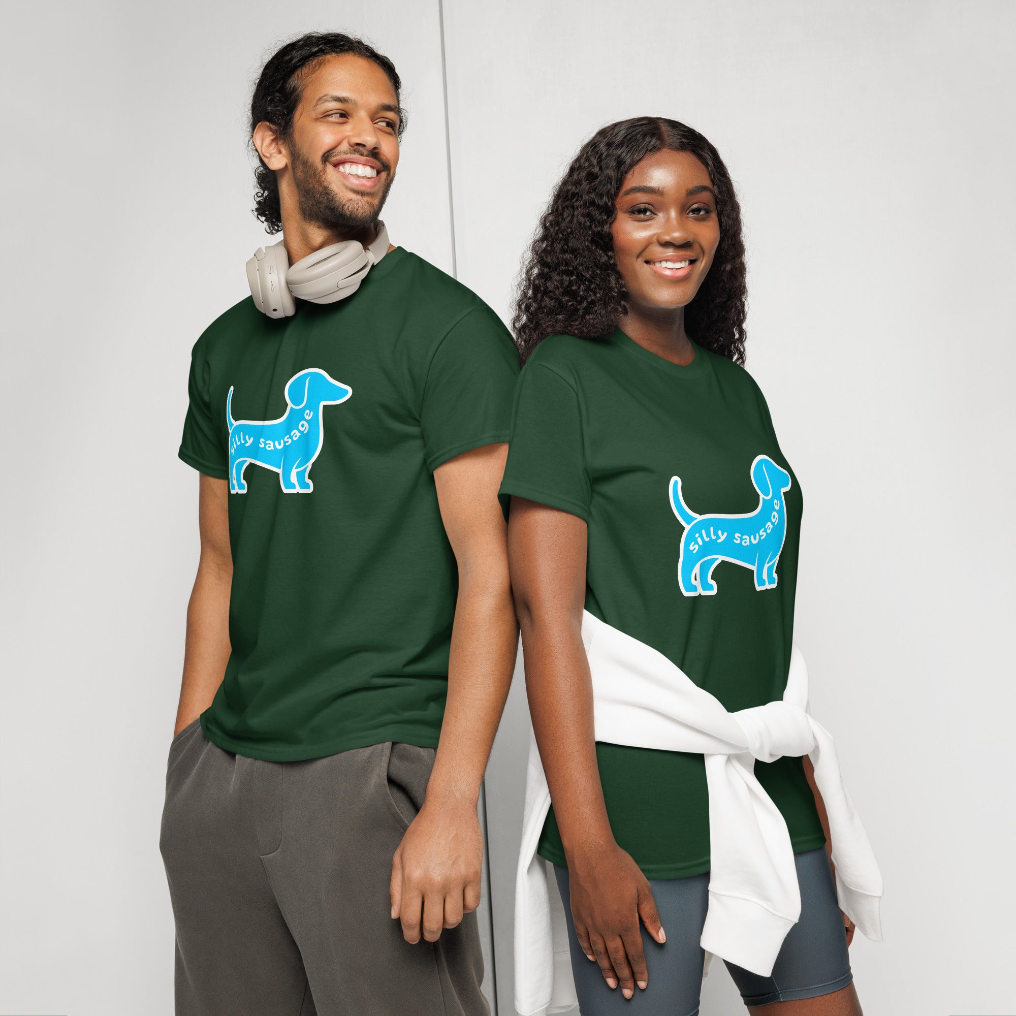 Unisex DryBlend® Classic Tee - 'Silly Sausage' T-Shirt