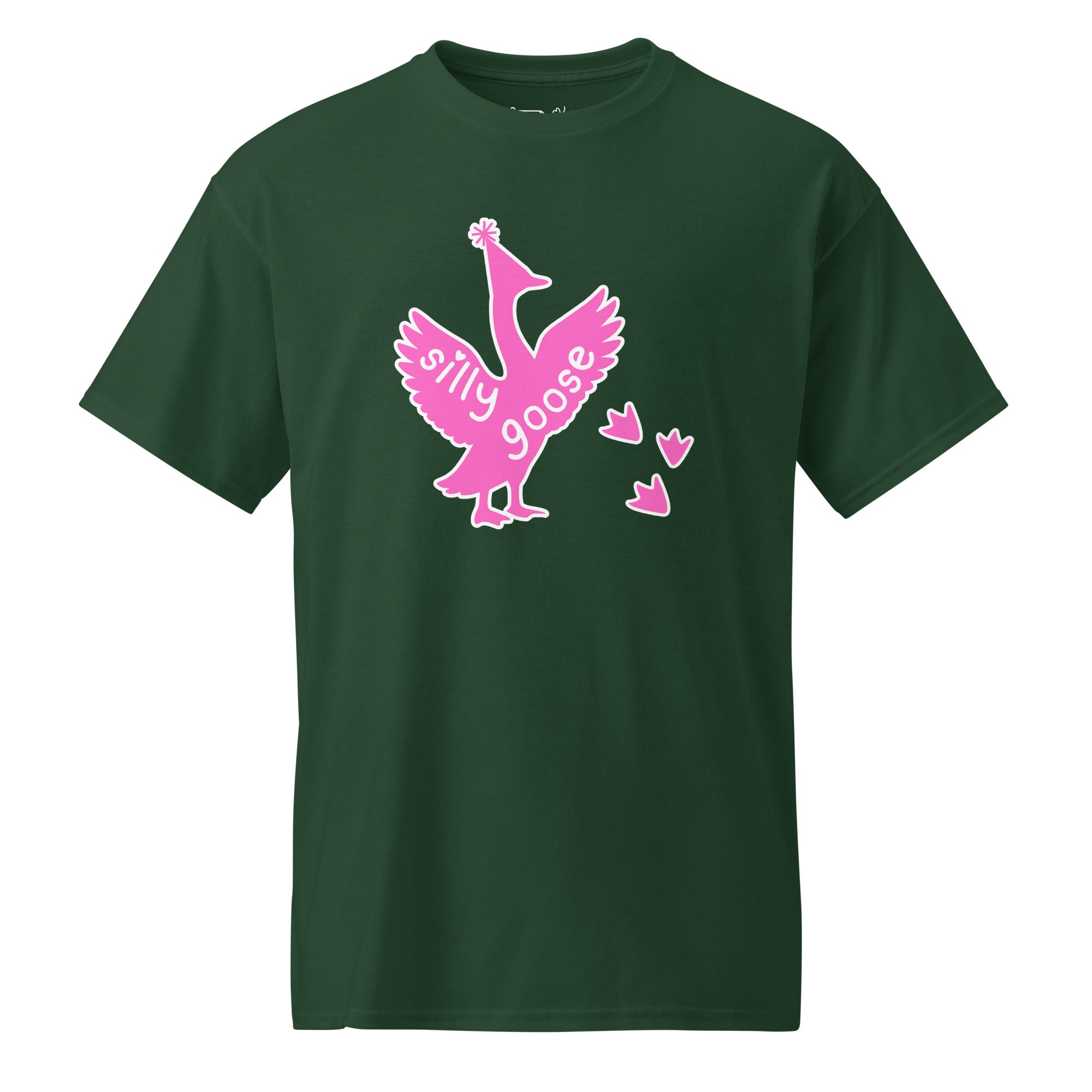Unisex DryBlend® Classic Tee - 'Silly Goose' Forest Green T-Shirt