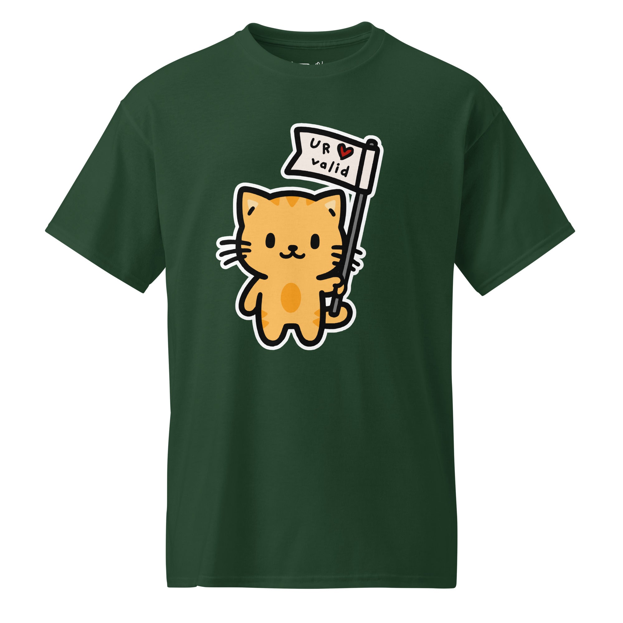 Unisex DryBlend® Classic Tee - 'U R Valid' Forest Green T-Shirt
