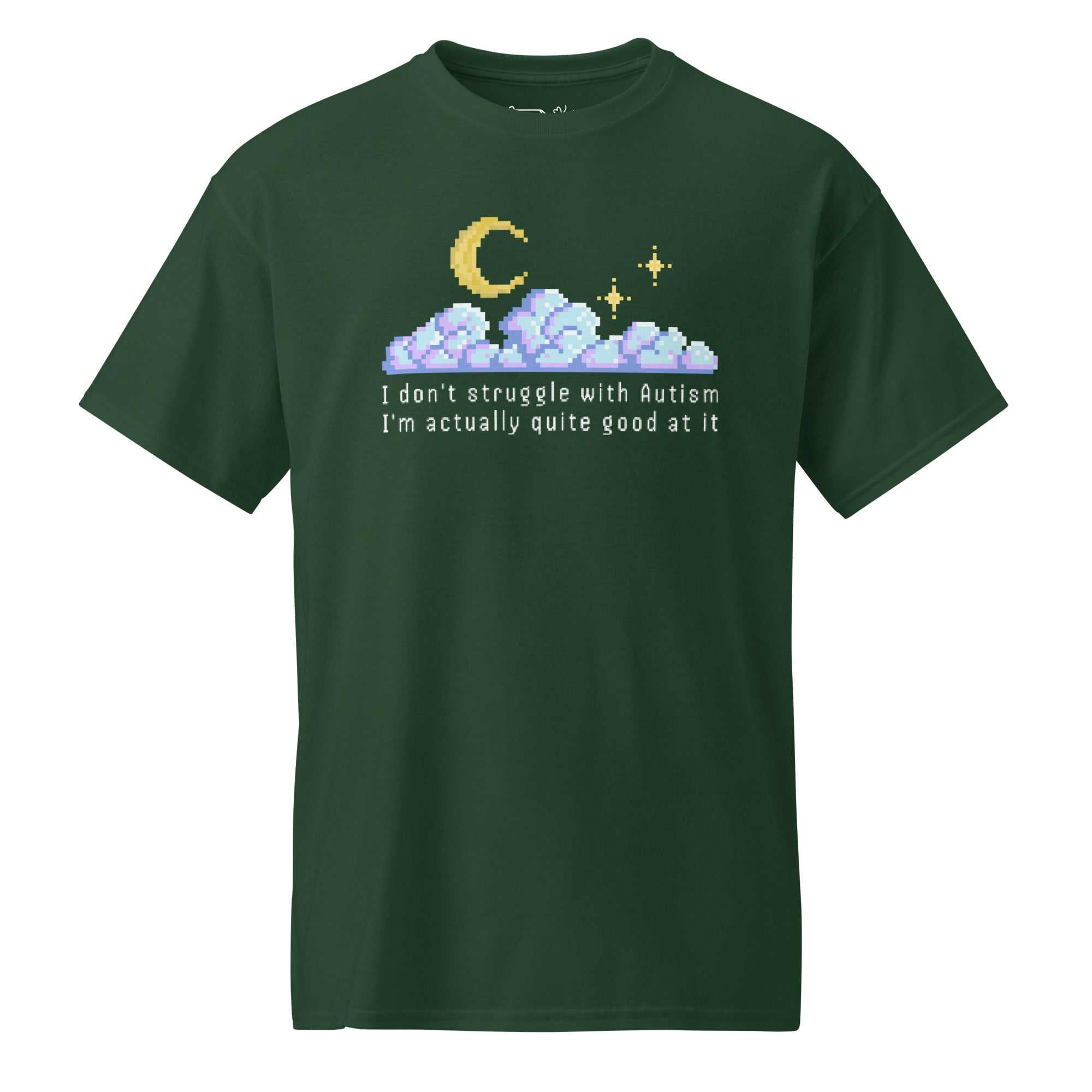 Unisex DryBlend® Classic Tee - 'I Don't Struggle' Forest Green T-Shirt