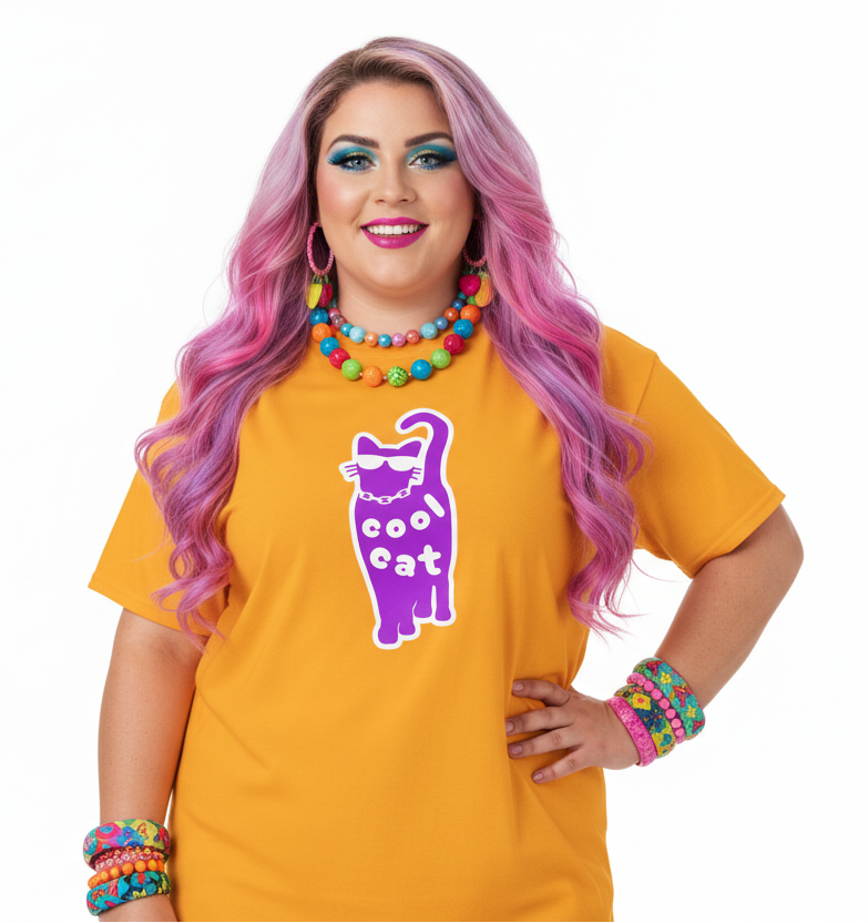 Unisex DryBlend® Classic Tee - 'Cool Cat' T-Shirt