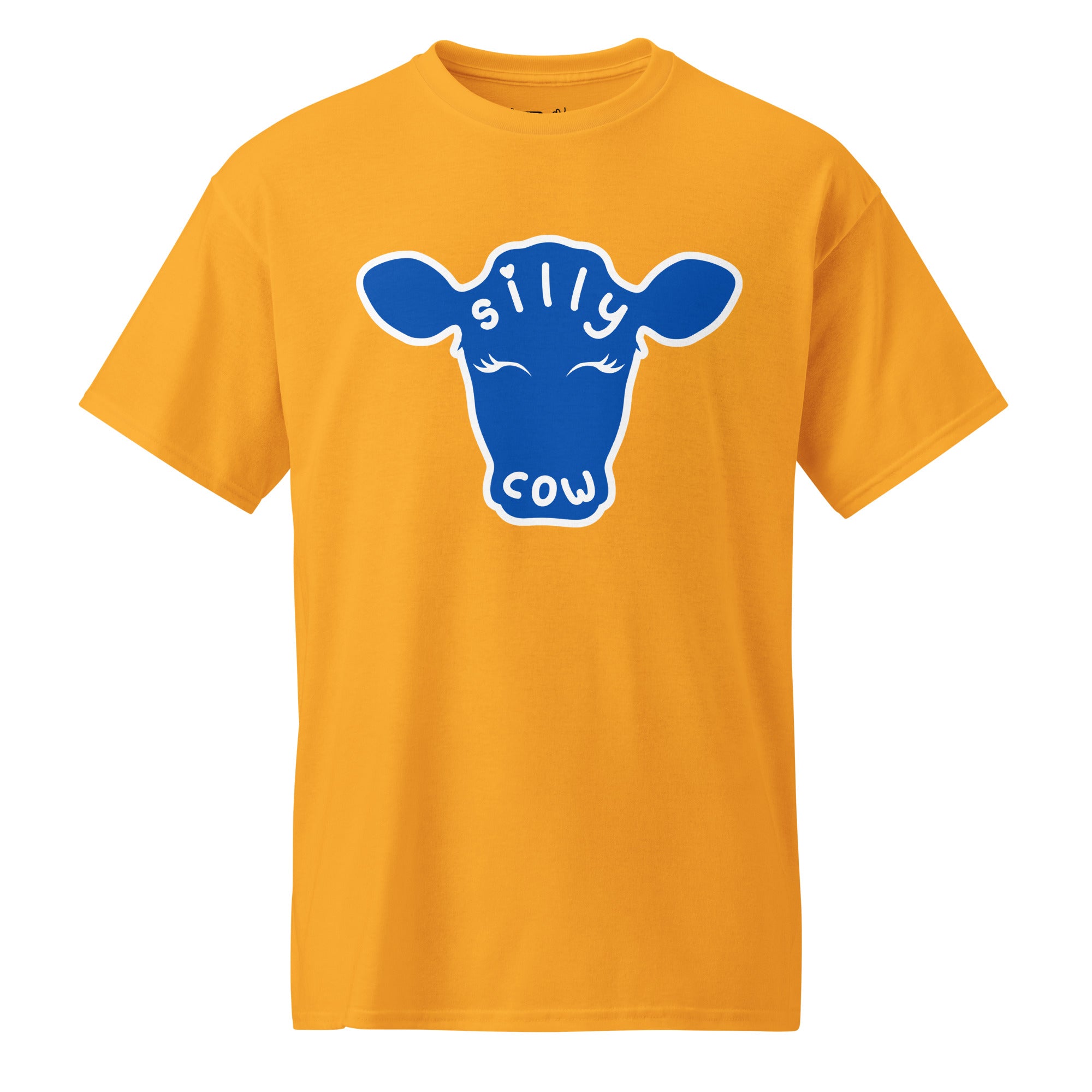Unisex DryBlend® Classic Tee - 'Silly Cow' Gold T-Shirt
