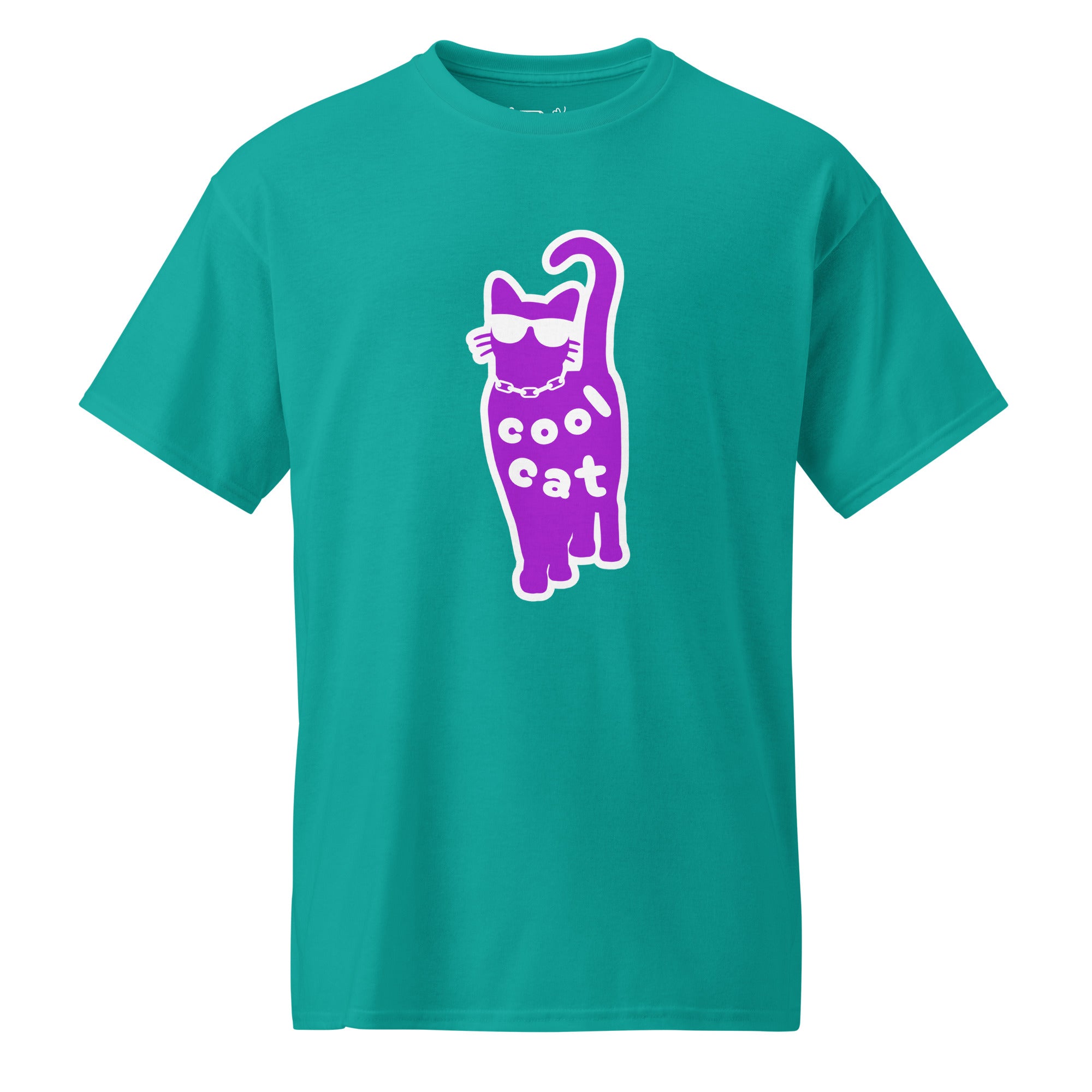 Unisex DryBlend® Classic Tee - 'Cool Cat' Jade Dome T-Shirt