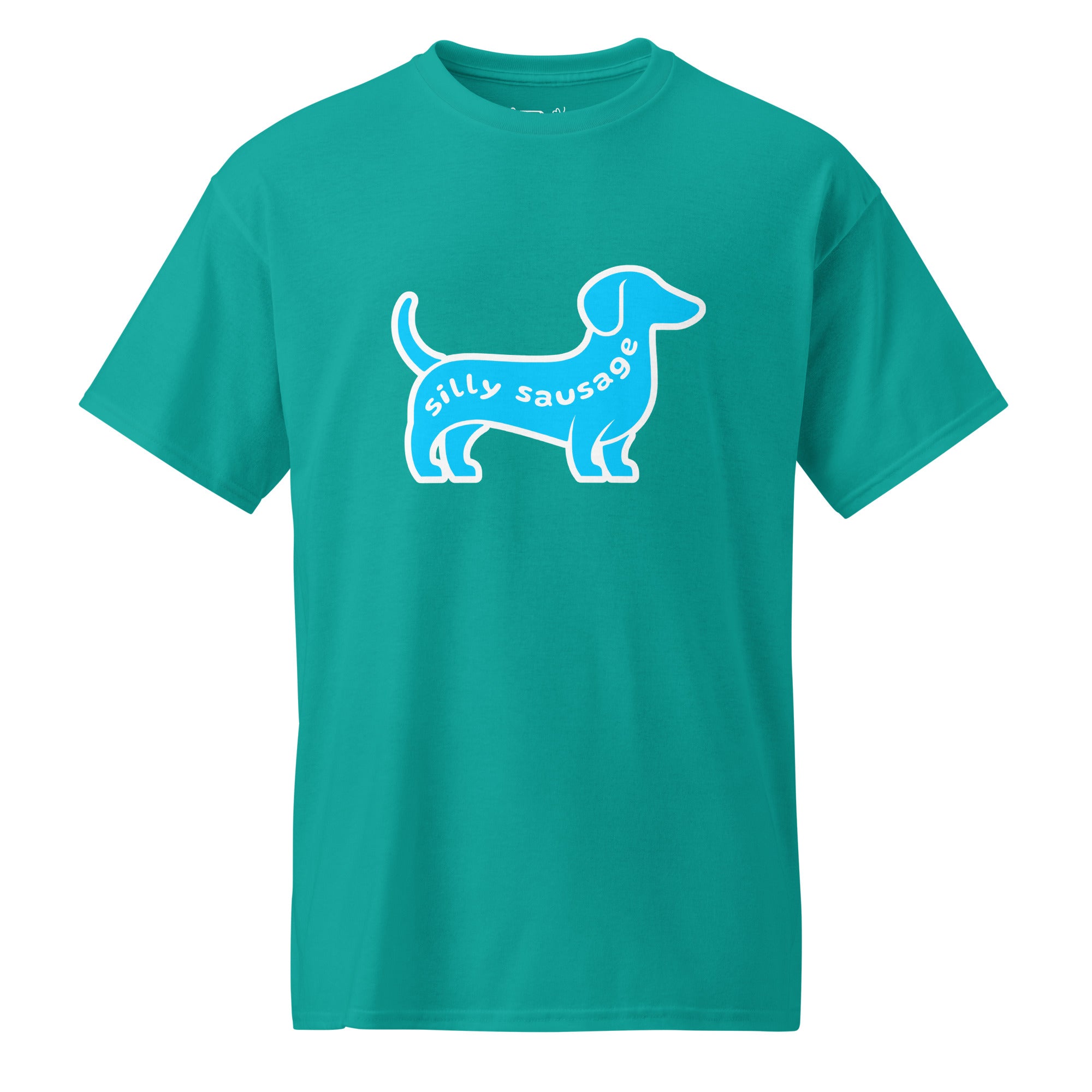 Unisex DryBlend® Classic Tee - 'Silly Sausage' Jade Dome T-Shirt