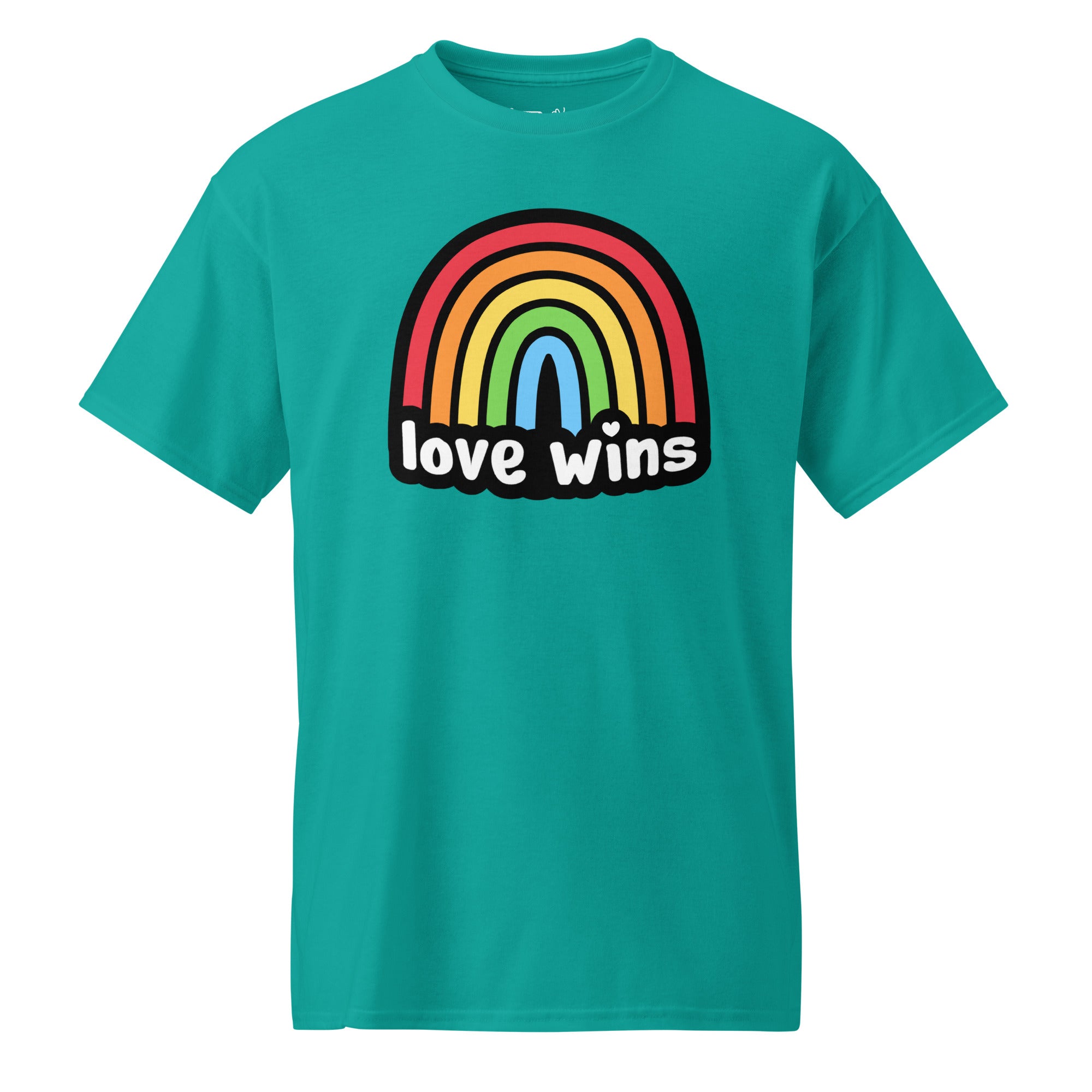 Unisex DryBlend® Classic Tee - 'Love Wins' Jade Dome T-Shirt