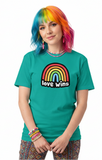 Unisex DryBlend® Classic Tee - 'Love Wins' T-Shirt