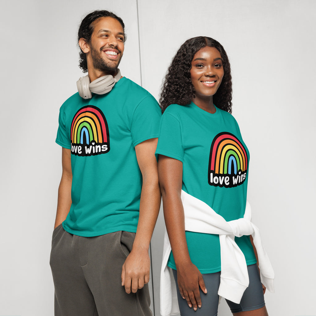Unisex DryBlend® Classic Tee - 'Love Wins' T-Shirt
