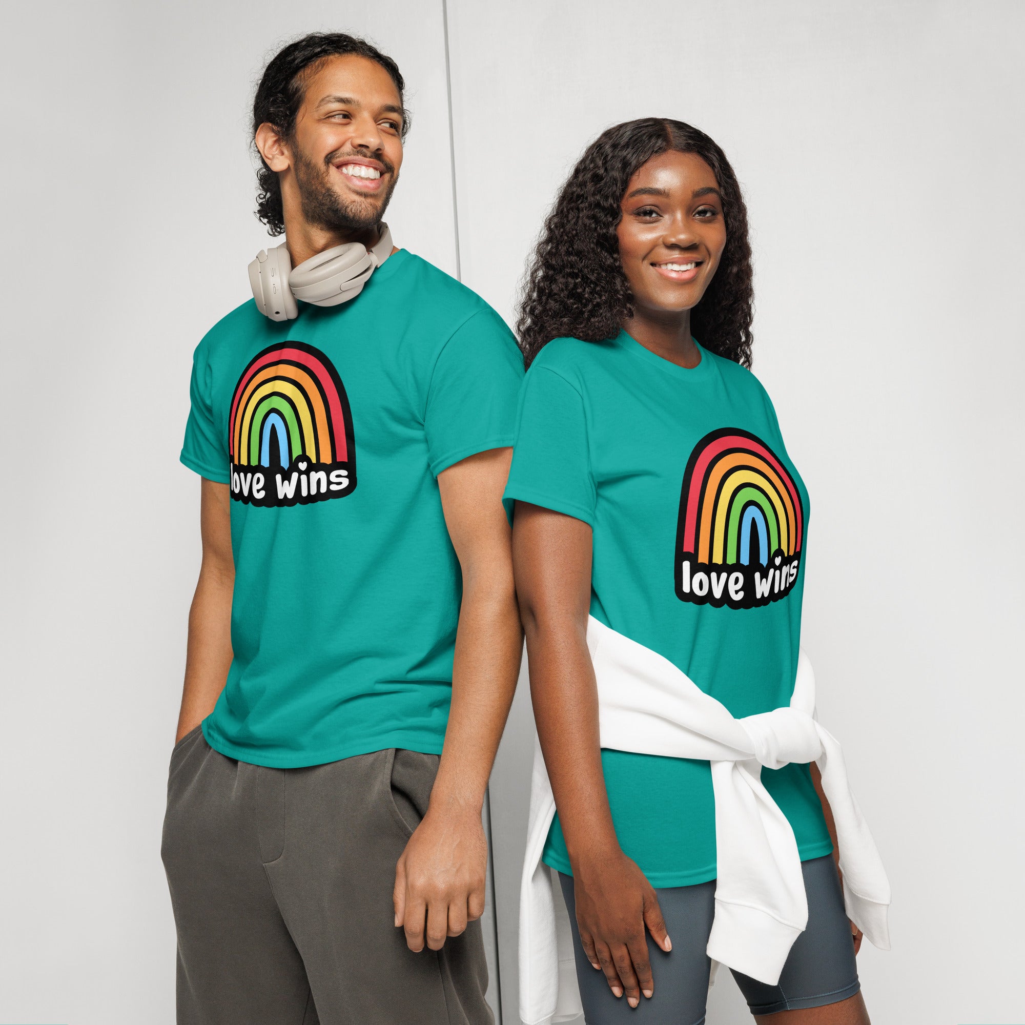 Unisex DryBlend® Classic Tee - 'Love Wins' T-Shirt