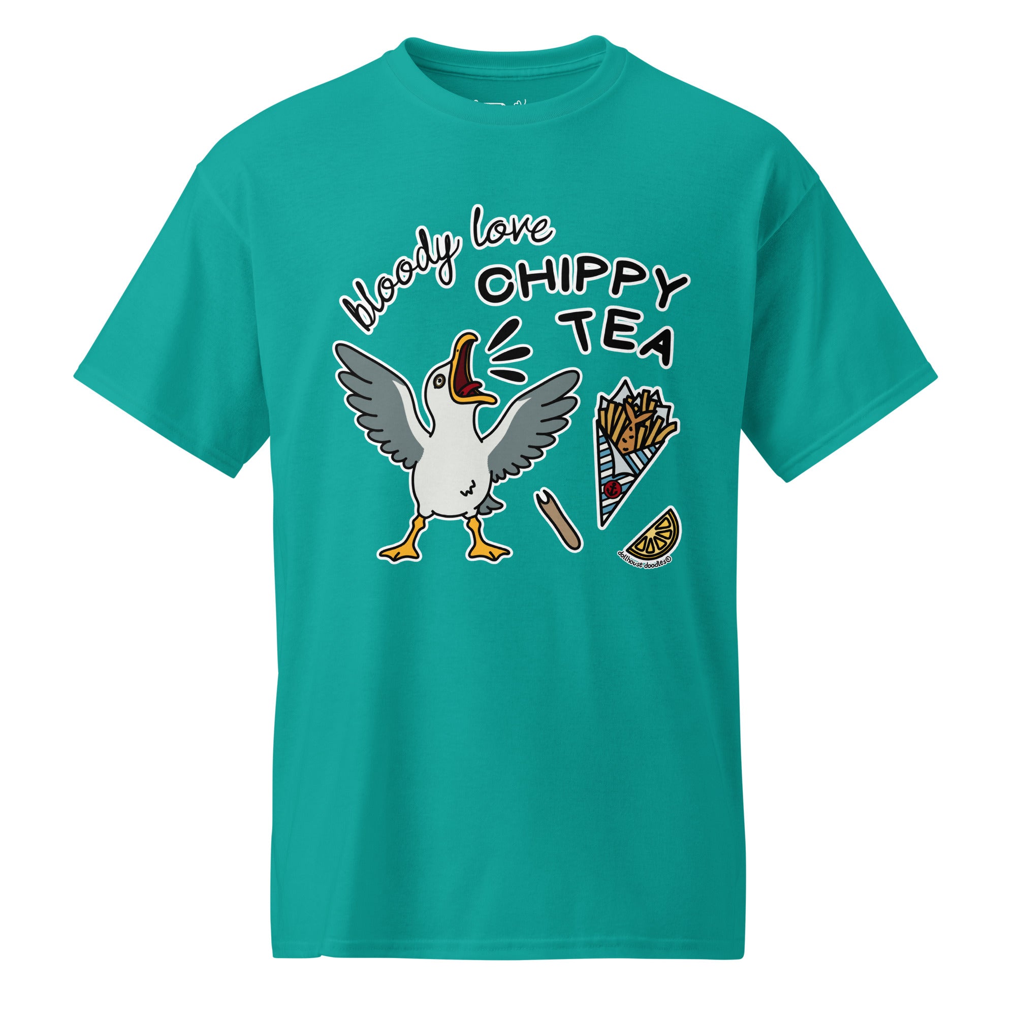 Unisex DryBlend® Classic Tee - 'Chippy Tea' Jade Dome T-Shirt