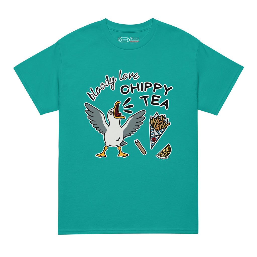 Unisex DryBlend® Classic Tee - 'Chippy Tea' T-Shirt