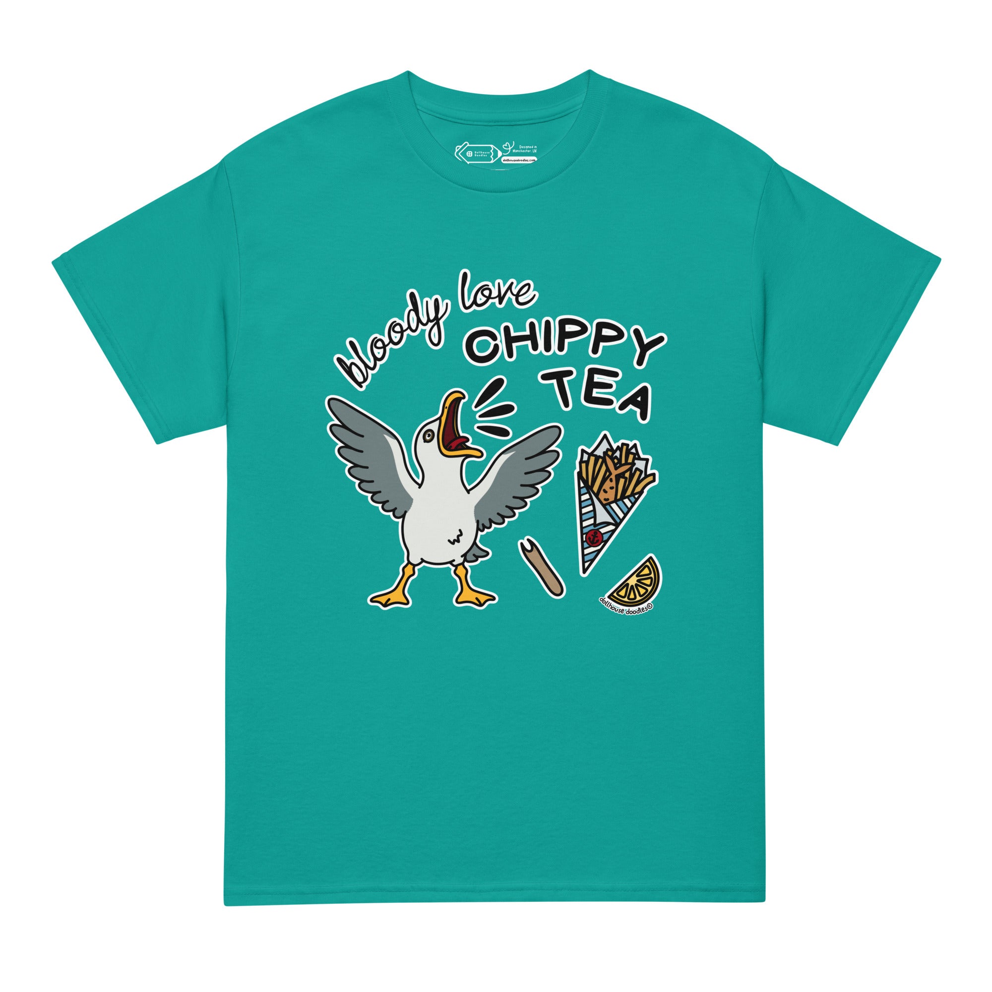 Unisex DryBlend® Classic Tee - 'Chippy Tea' T-Shirt