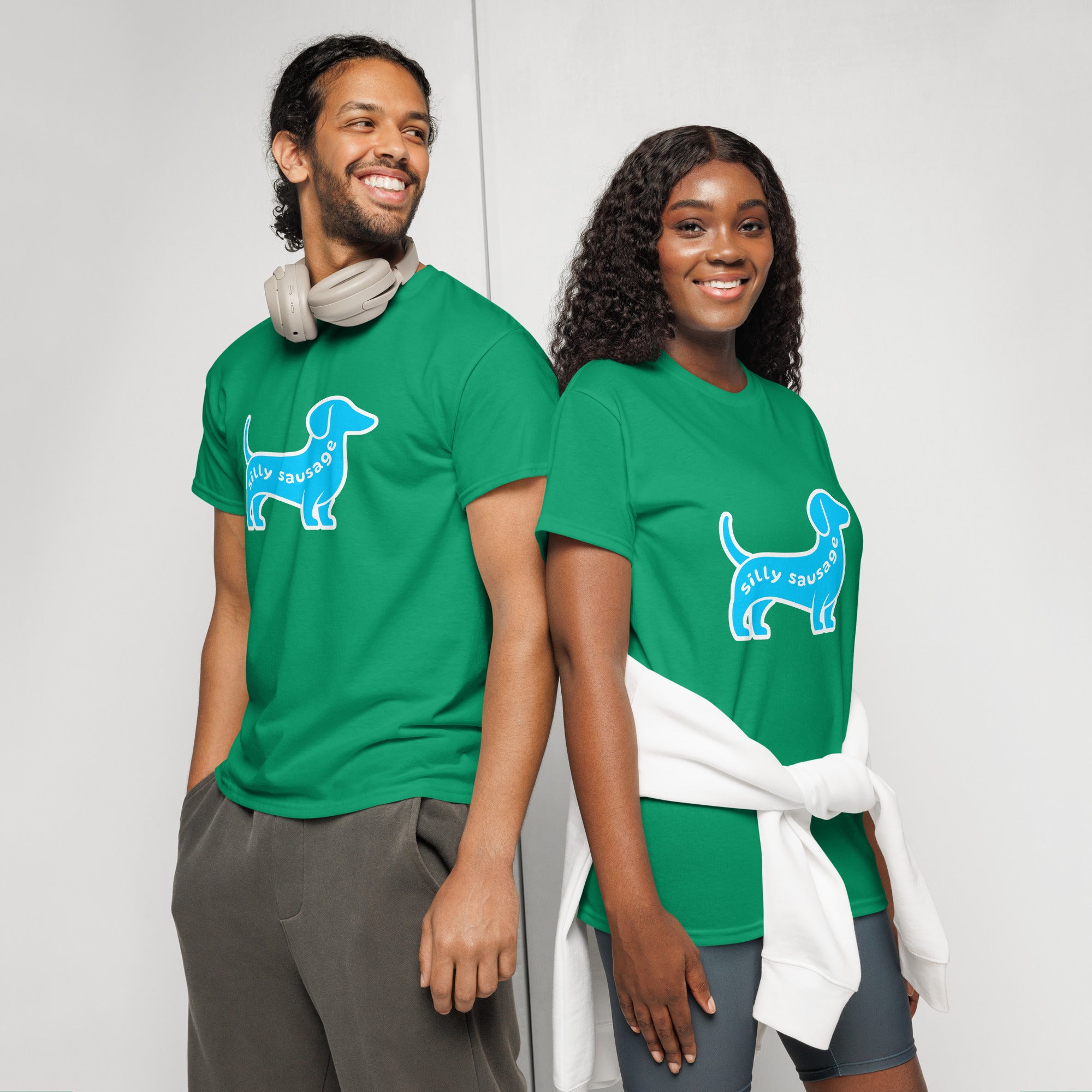 Unisex DryBlend® Classic Tee - 'Silly Sausage' T-Shirt