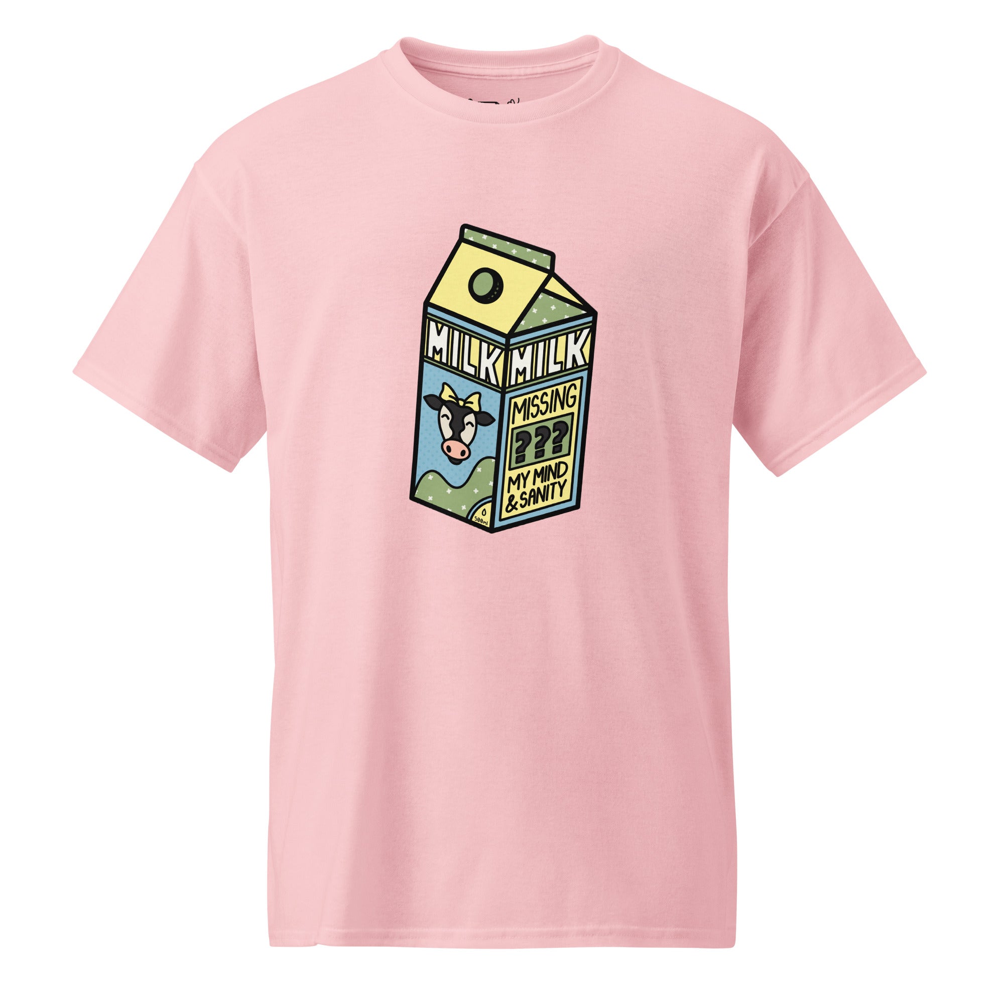 Unisex DryBlend® Classic Tee - 'Got Milk?' Light Pink T-Shirt