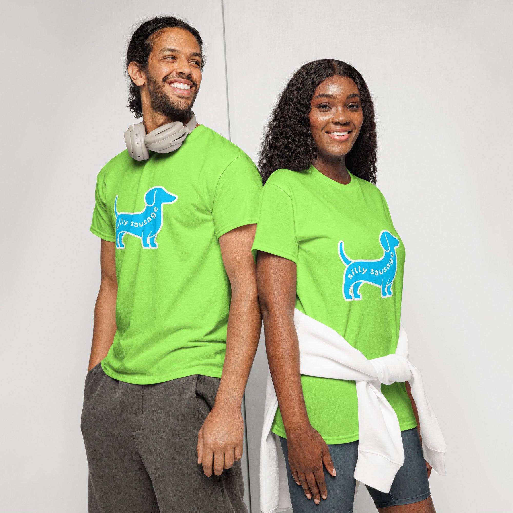 Unisex DryBlend® Classic Tee - 'Silly Sausage' T-Shirt