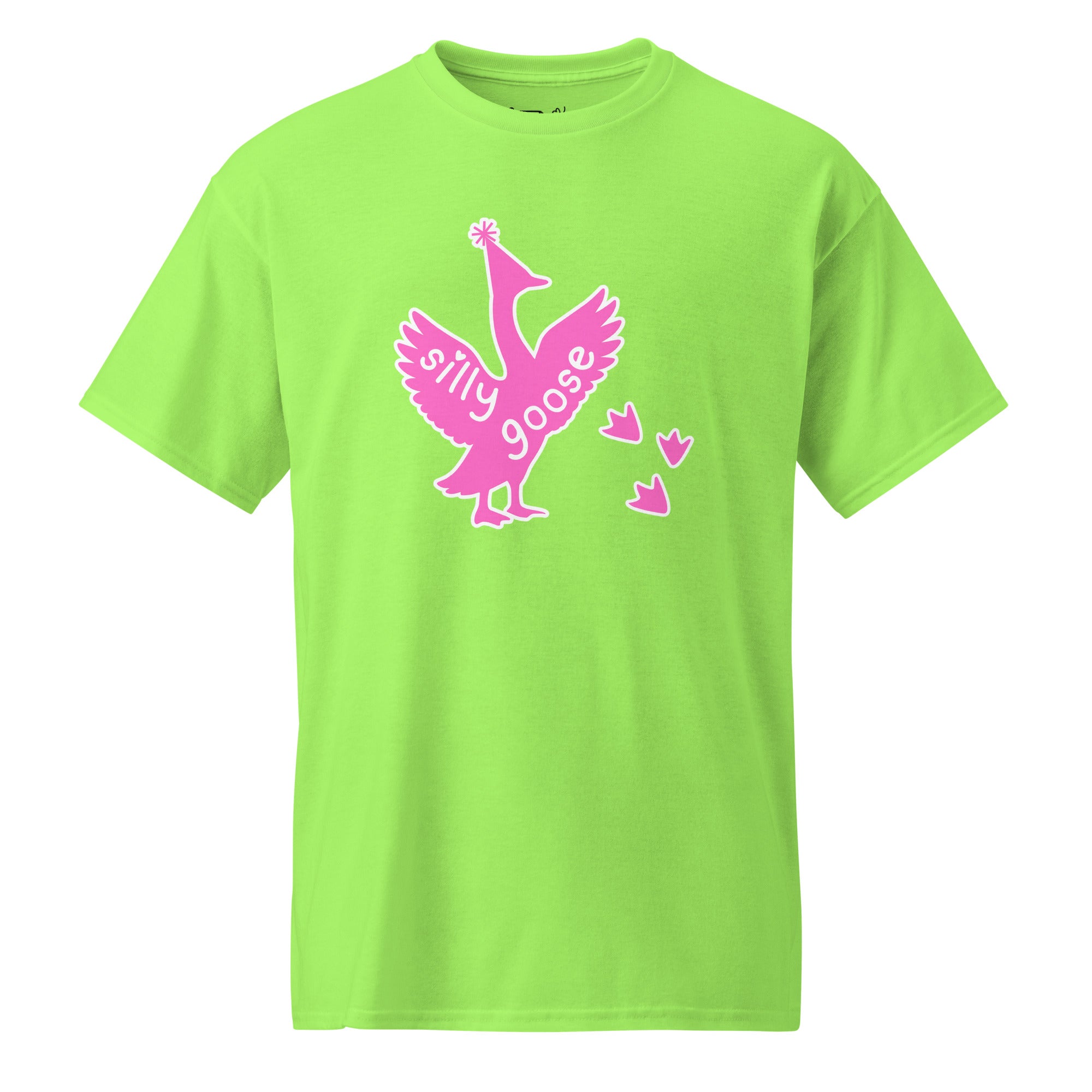 Unisex DryBlend® Classic Tee - 'Silly Goose' Lime T-Shirt