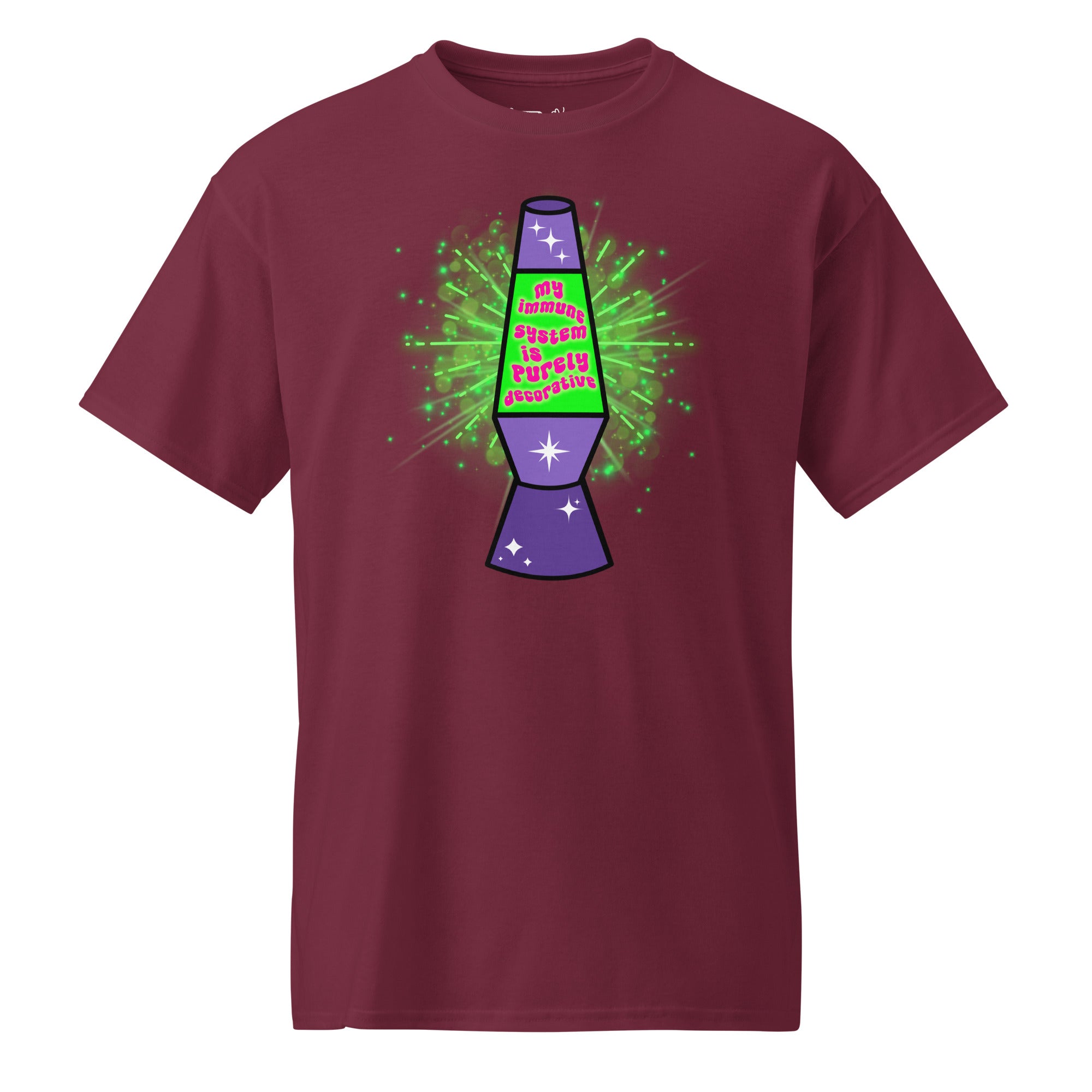 Unisex DryBlend® Classic Tee - 'Purely Decorative' Maroon T-Shirt