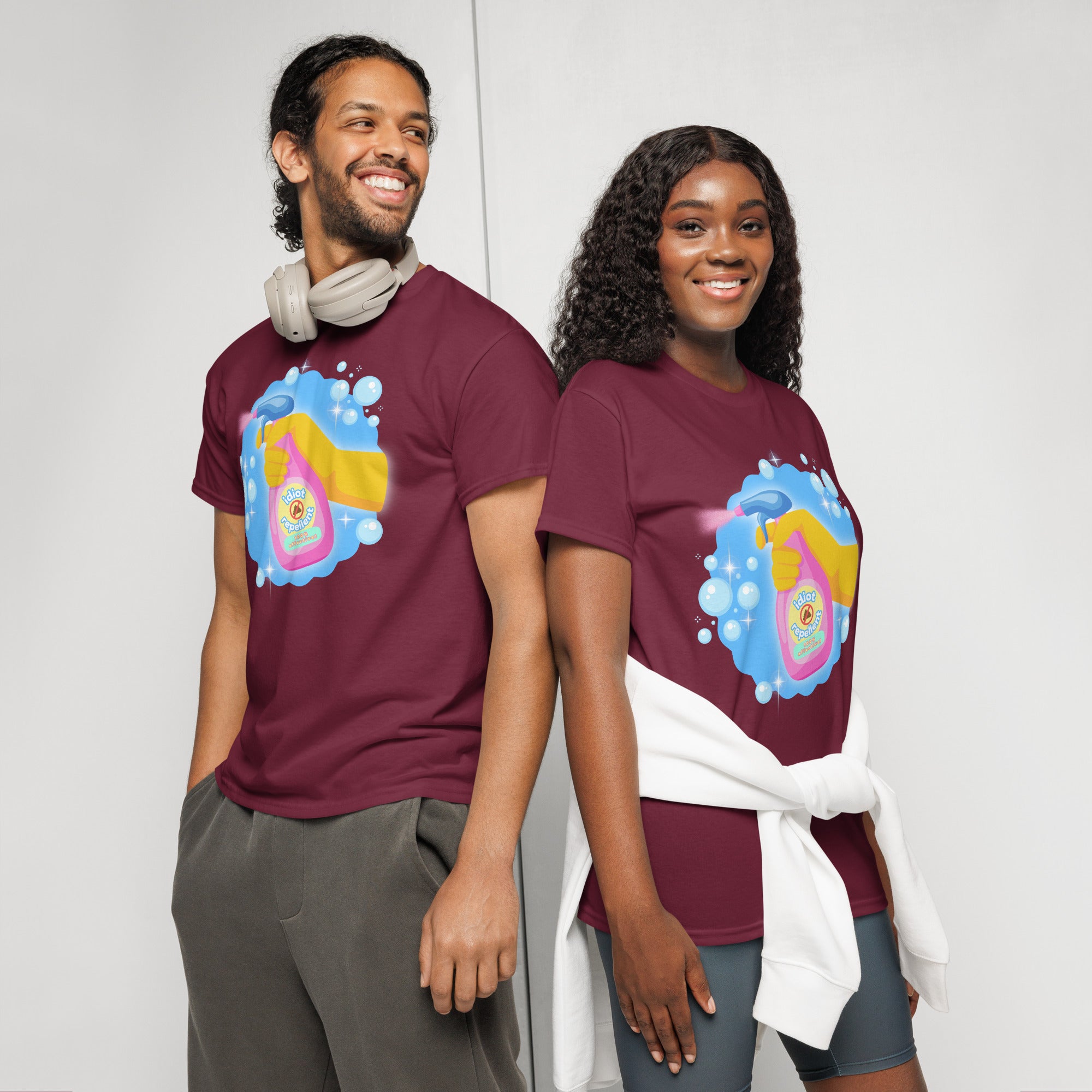 Unisex DryBlend® Classic Tee - 'Idiot Repellent' T-Shirt