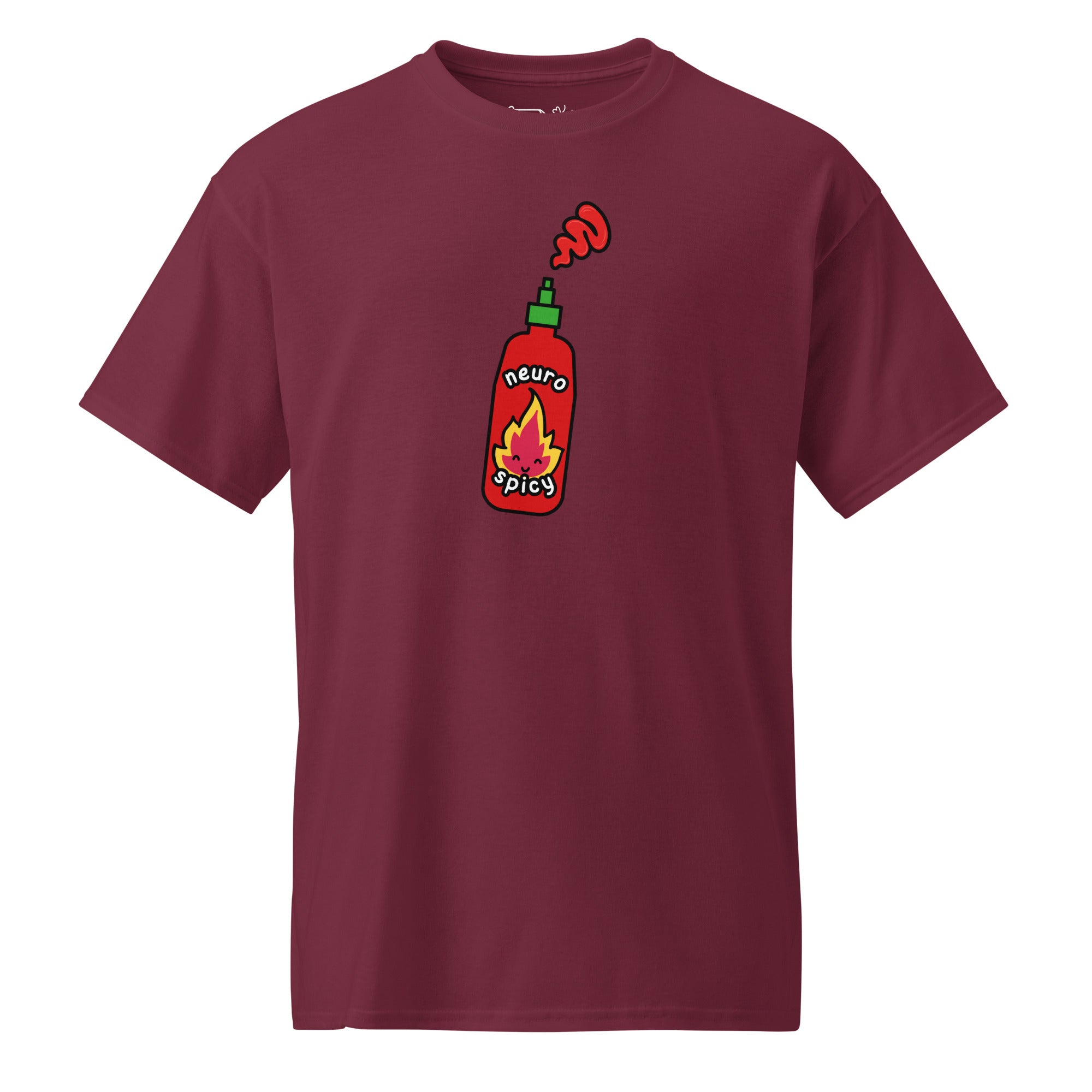 Unisex DryBlend® Classic Tee - 'Neuro Spicy' Maroon T-Shirt