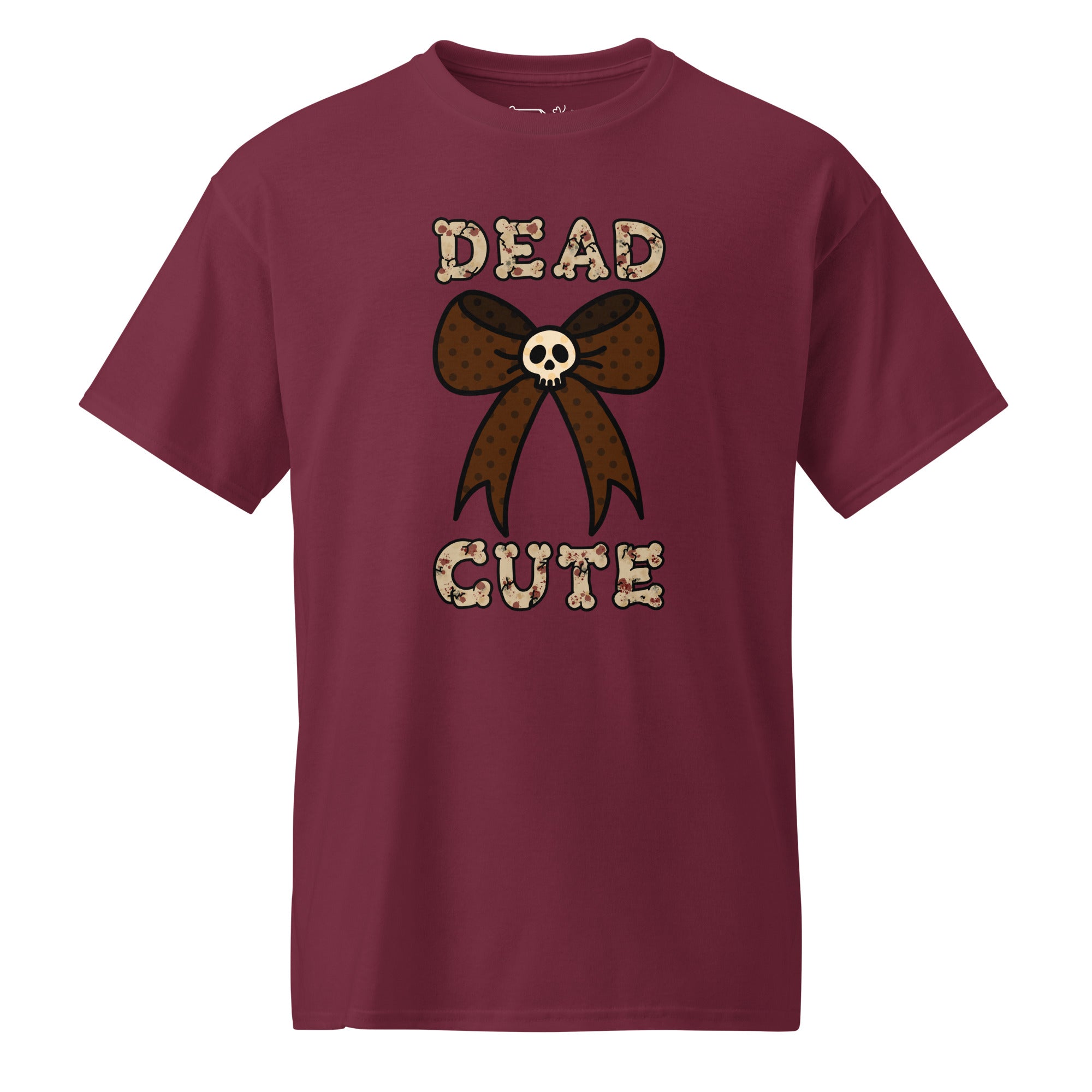 Unisex DryBlend® Classic Tee - 'Dead Cute' Maroon T-Shirt