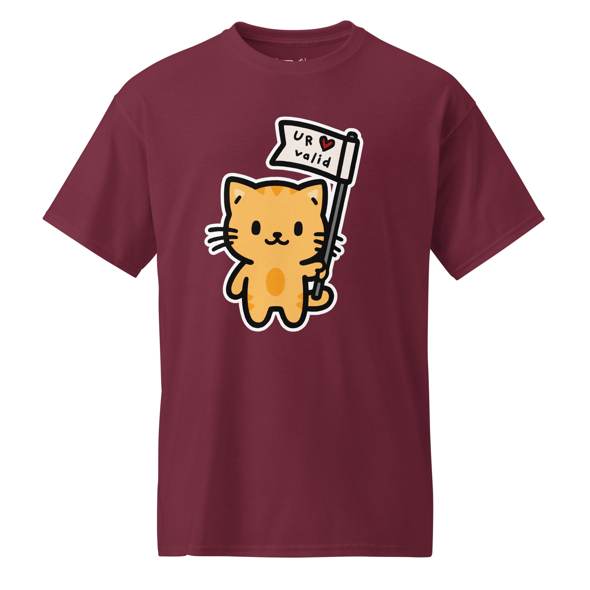 Unisex DryBlend® Classic Tee - 'U R Valid' Maroon T-Shirt