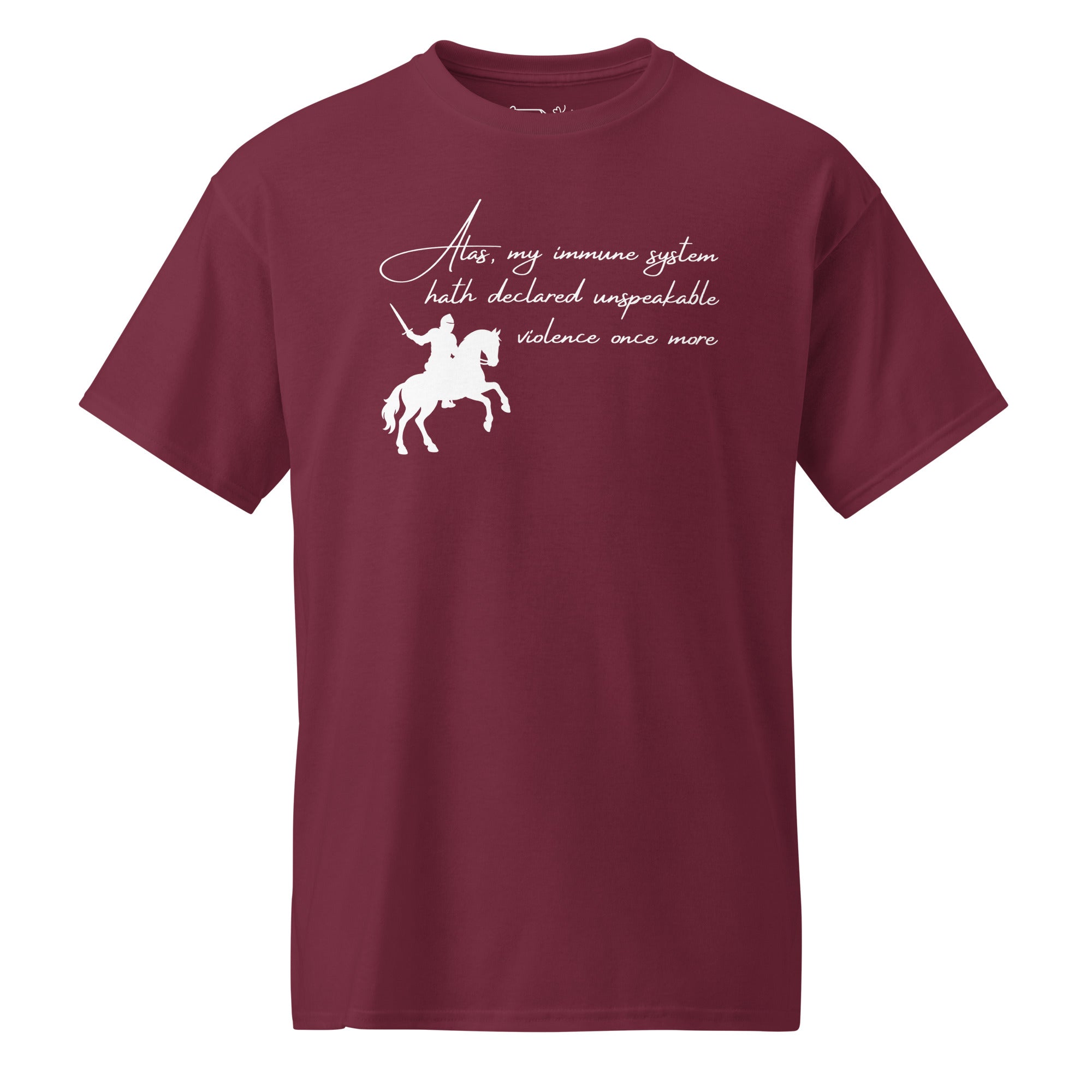 Unisex DryBlend® Classic Tee - 'Alas' Maroon T-Shirt