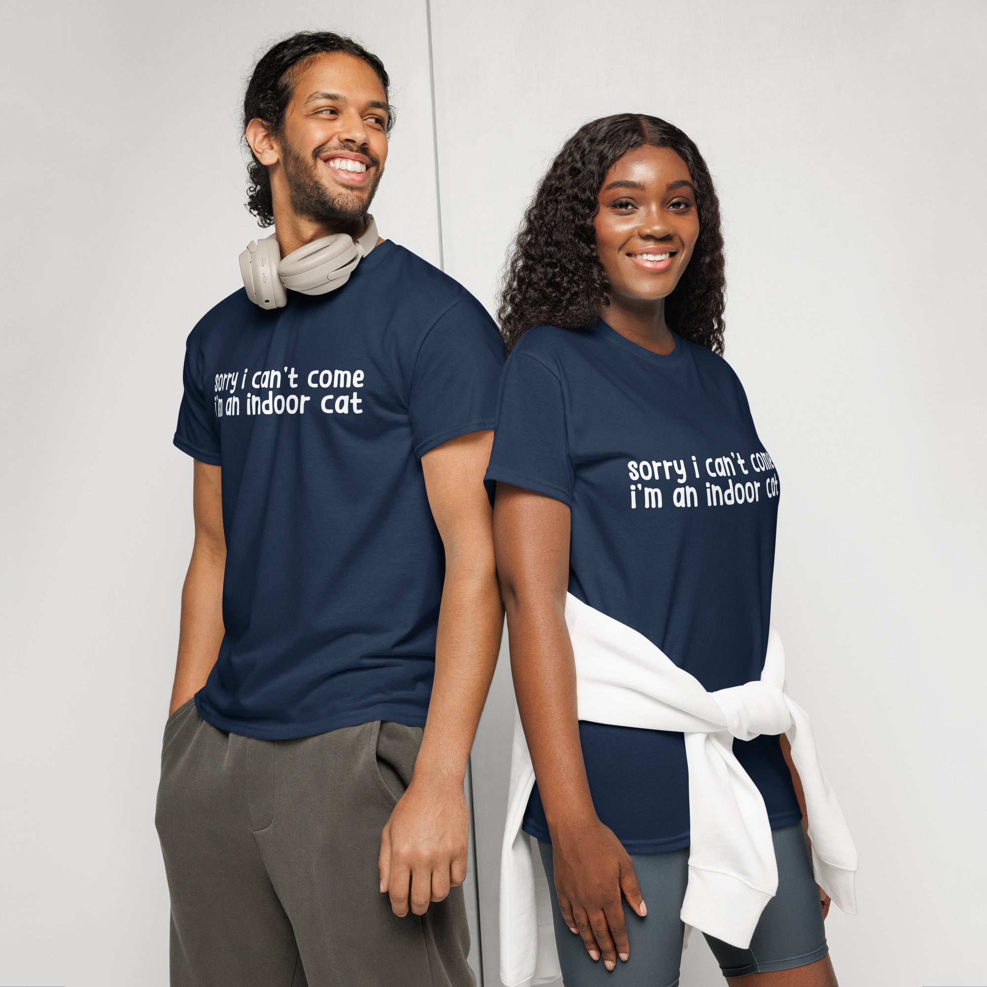 Unisex DryBlend® Classic Tee - 'Indoor Cat' T-Shirt