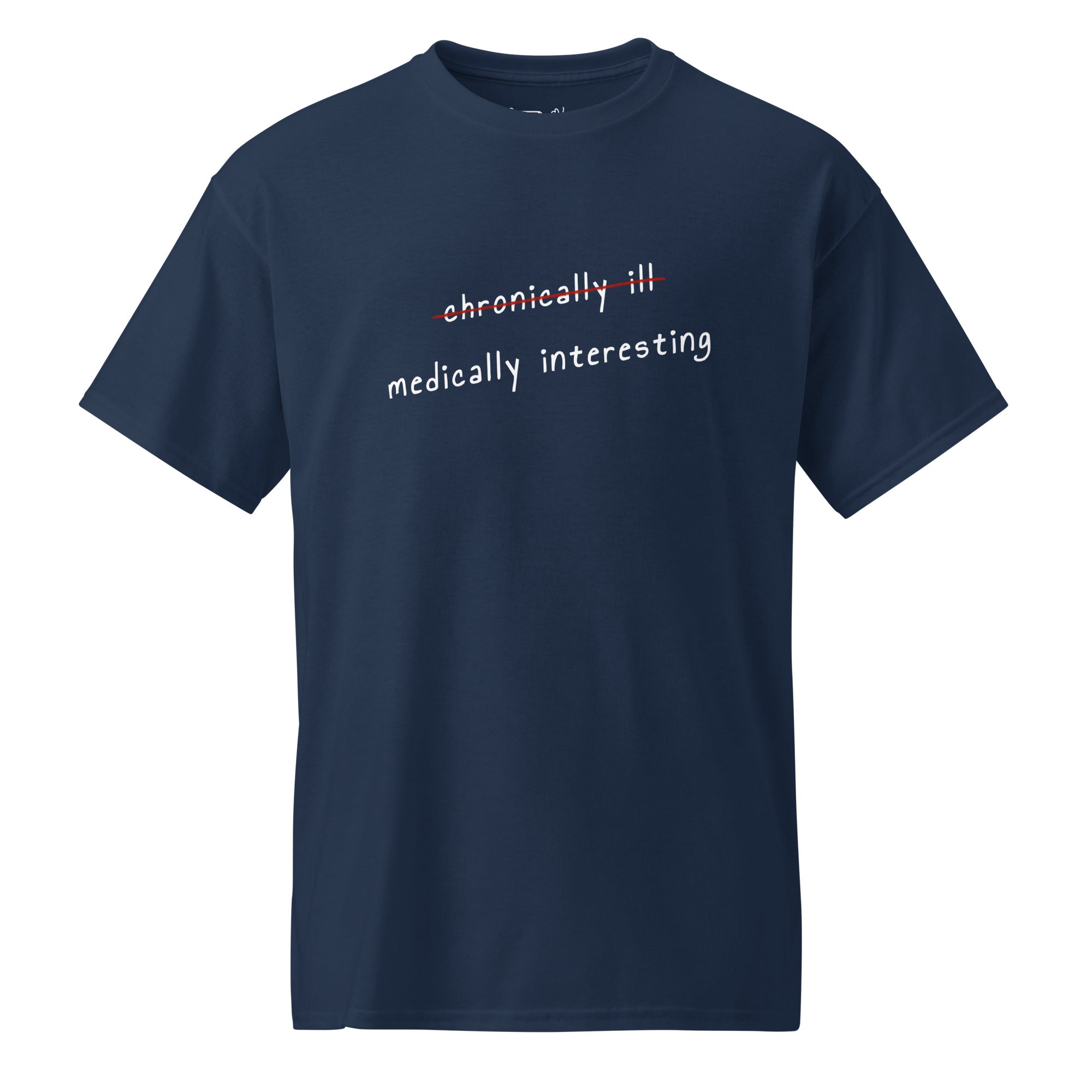 Unisex DryBlend® Classic Tee - 'Medically Interesting' Navy T-Shirt
