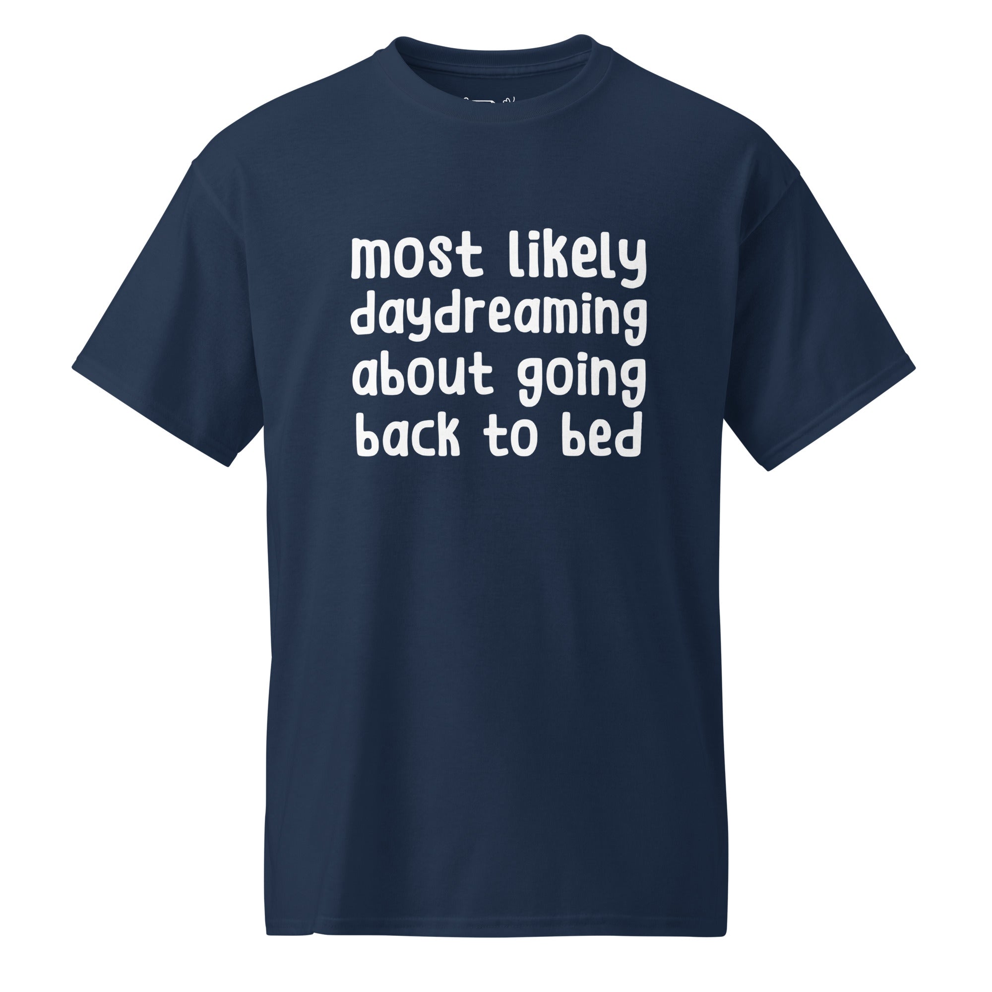 Unisex DryBlend® Classic Tee - 'Back to Bed' Navy T-Shirt