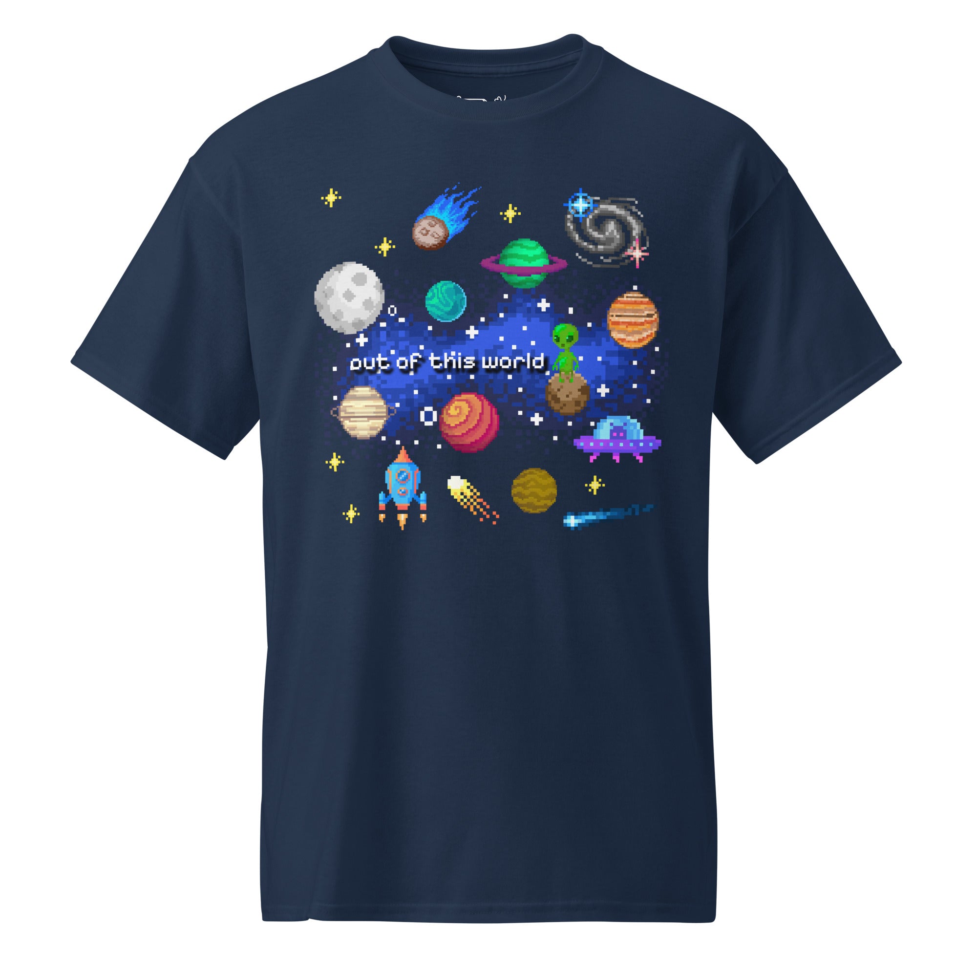 Unisex DryBlend® Classic Tee - 'Out of This World' Navy T-Shirt