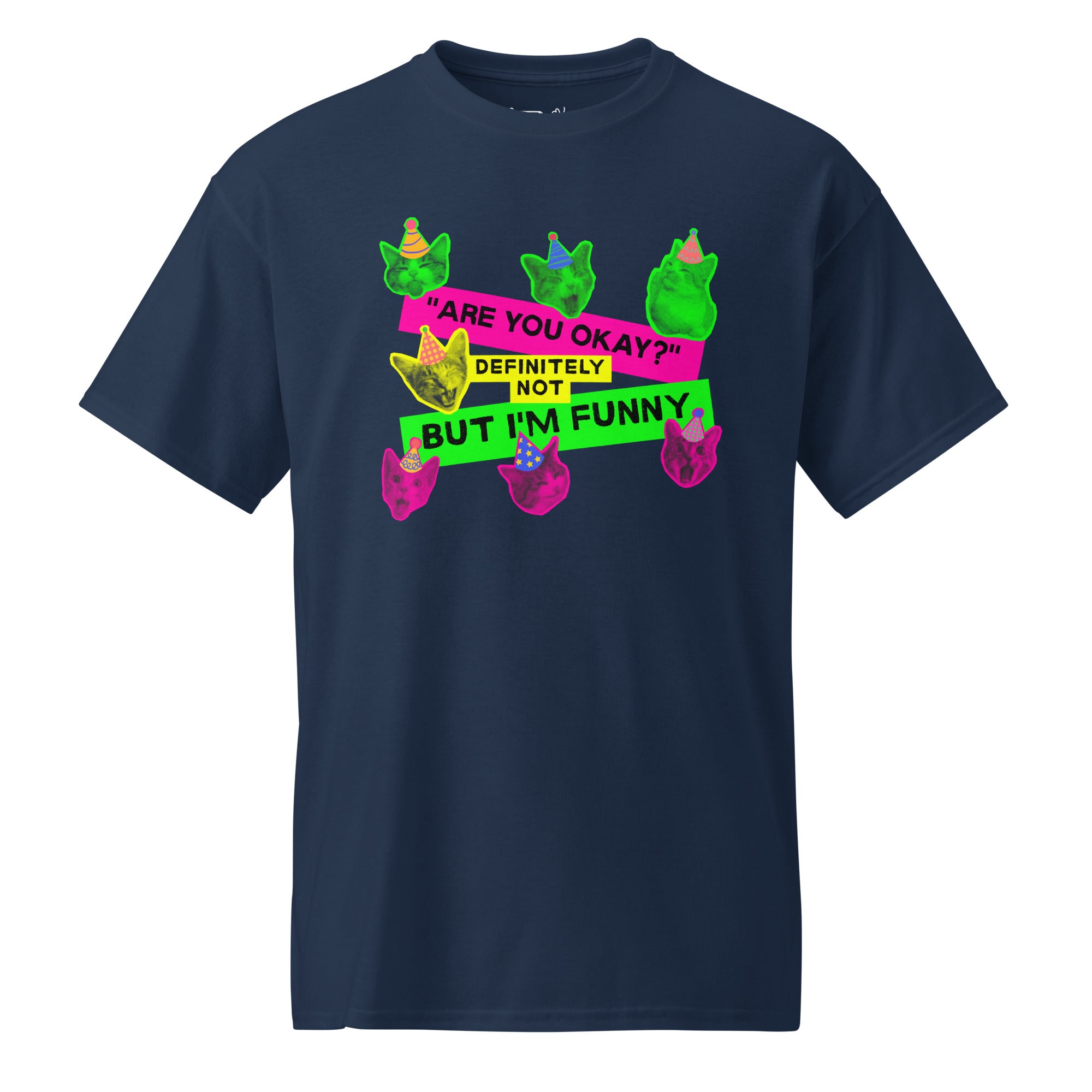 Unisex DryBlend® Classic Tee - 'Definitely Not' Navy T-Shirt