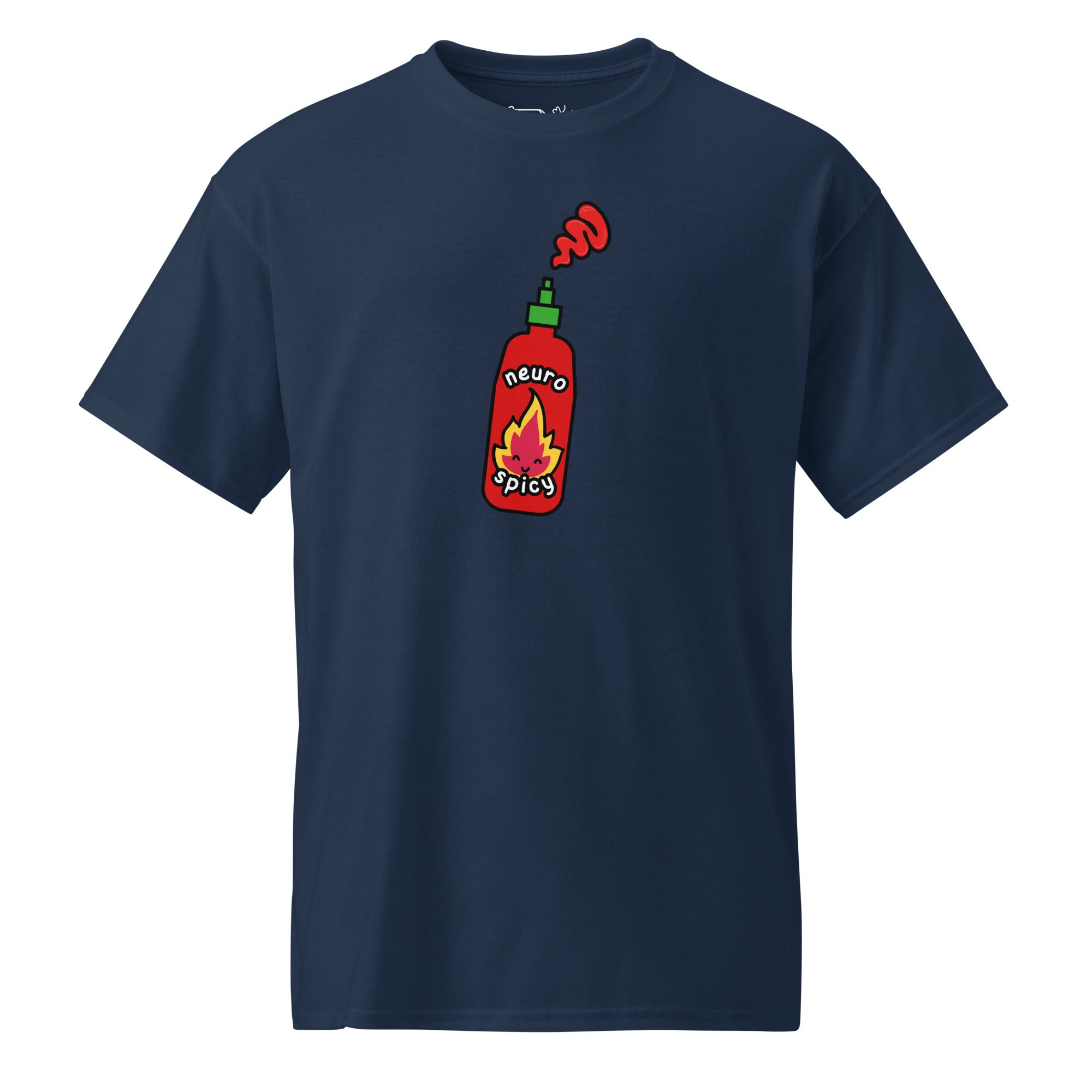 Unisex DryBlend® Classic Tee - 'Neuro Spicy' Navy T-Shirt