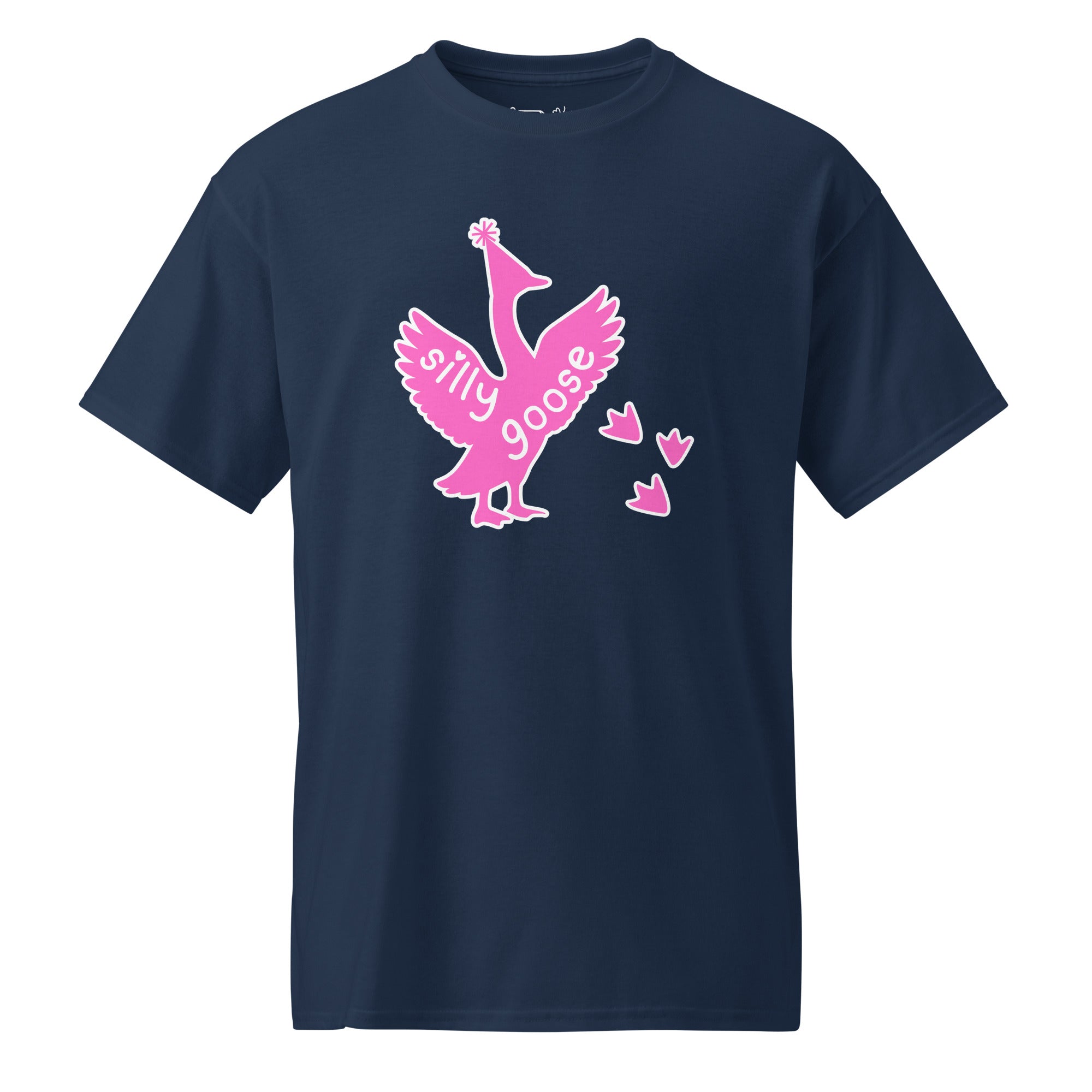 Unisex DryBlend® Classic Tee - 'Silly Goose' Navy T-Shirt