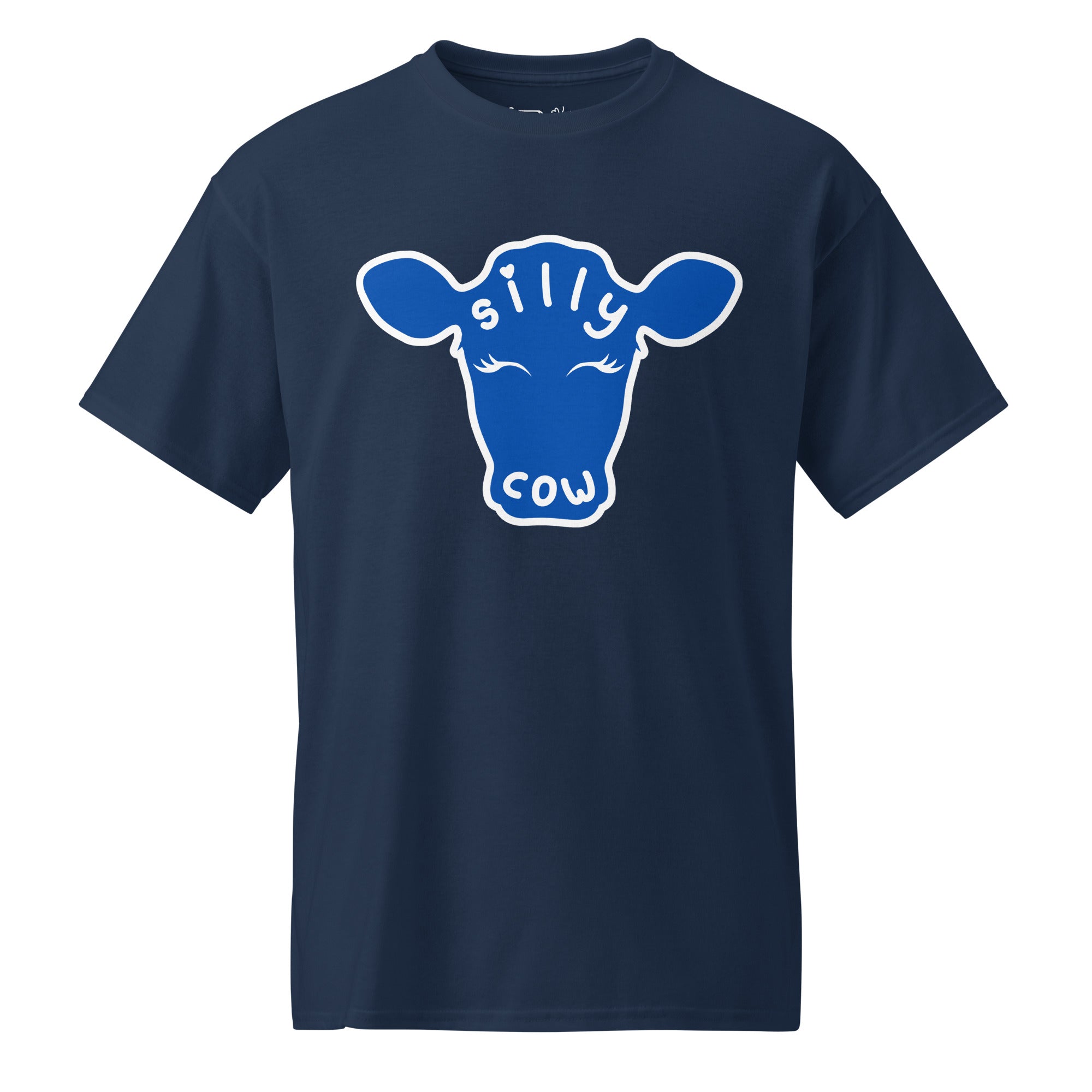Unisex DryBlend® Classic Tee - 'Silly Cow' Navy T-Shirt