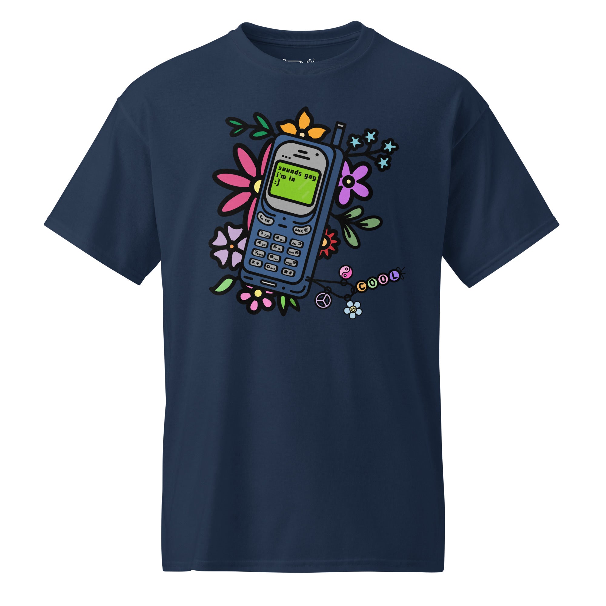 Unisex DryBlend® Classic Tee - 'Text Me' Navy T-Shirt