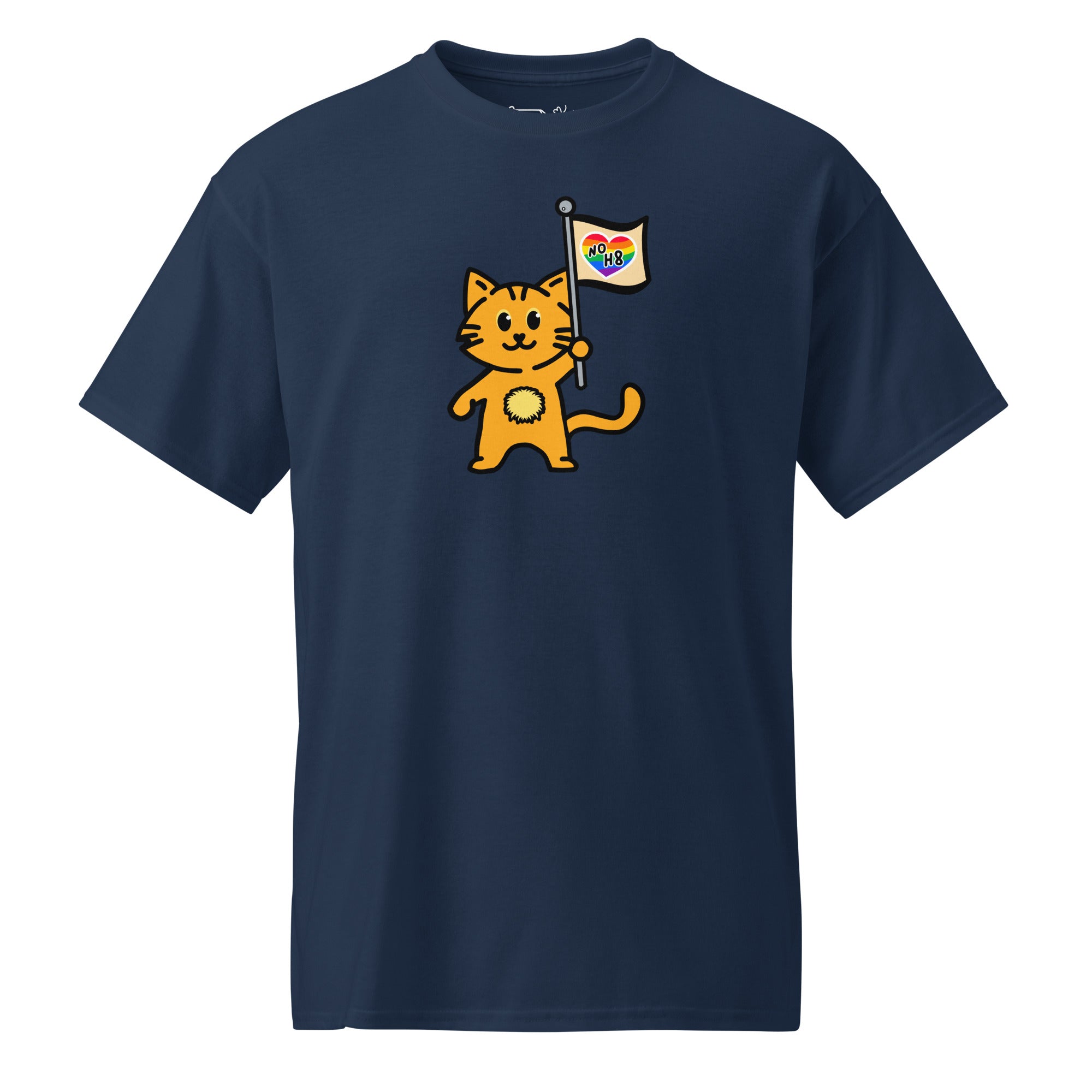 Unisex DryBlend® Classic Tee - 'No H8' Navy T-Shirt