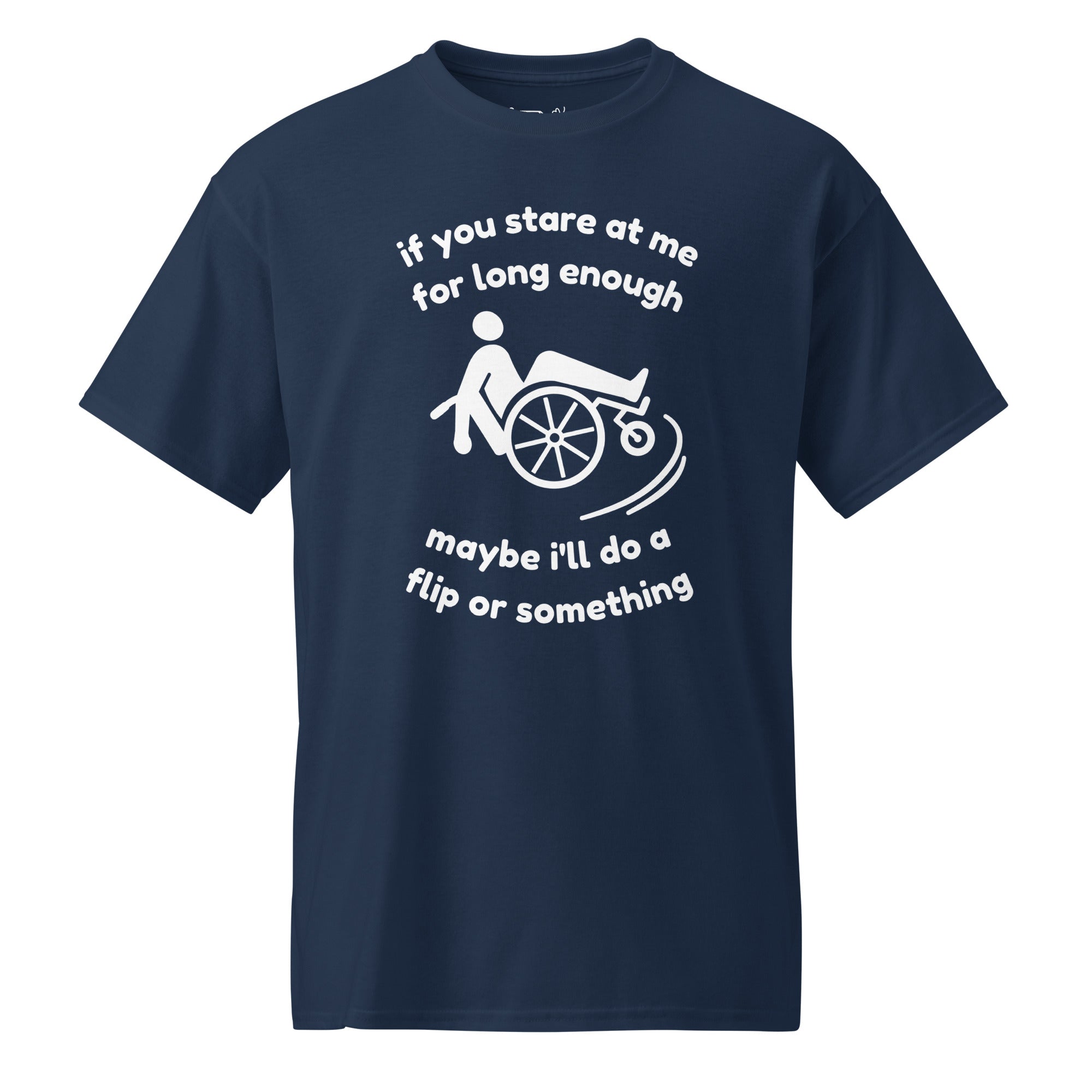Unisex DryBlend® Classic Tee - 'Stare At Me' Navy T-Shirt