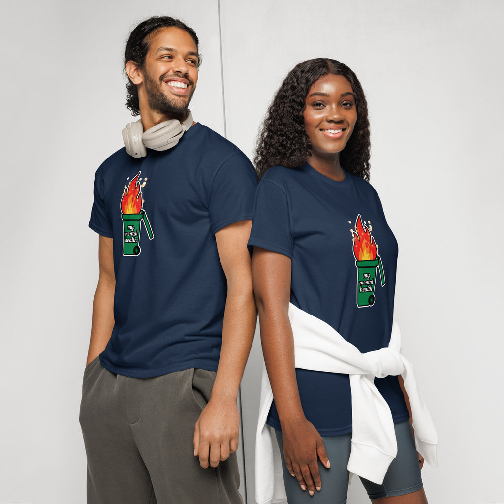 Unisex DryBlend® Classic Tee - 'Bin Fire' T-Shirt
