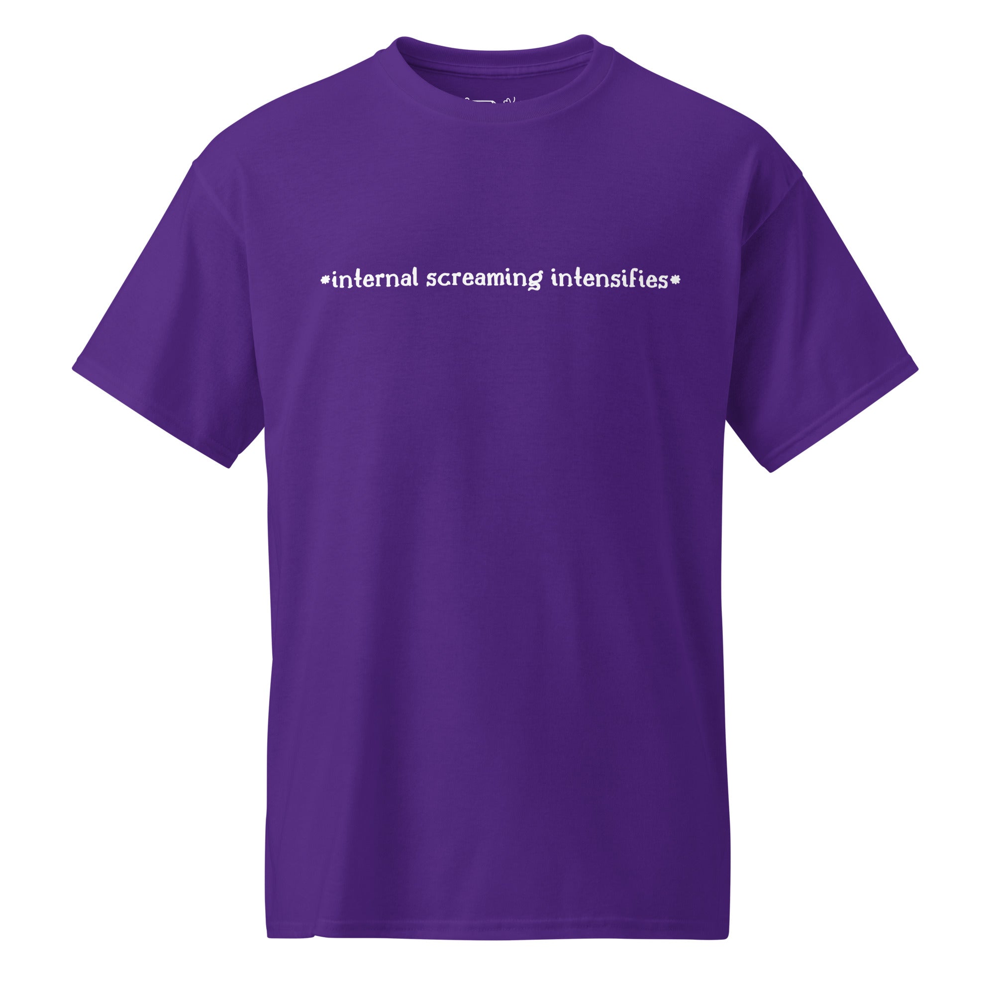 Unisex DryBlend® Classic Tee - 'Internal Screaming' Purple T-Shirt