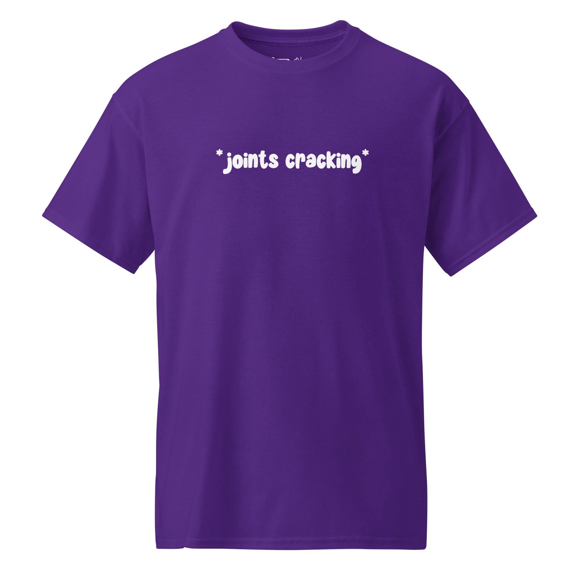 Unisex DryBlend® Classic Tee - 'Joints Cracking' Purple T-Shirt