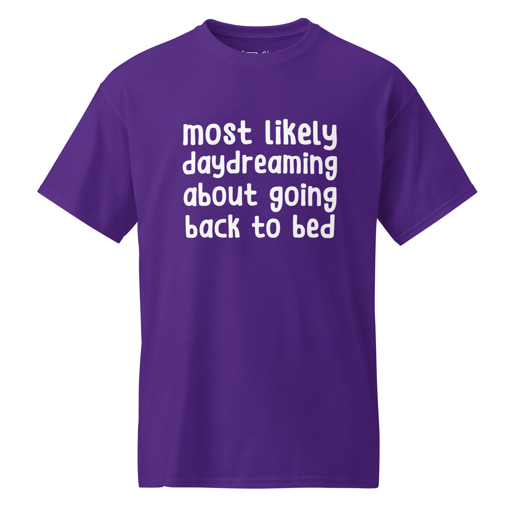 Unisex DryBlend® Classic Tee - 'Back to Bed' Purple T-Shirt
