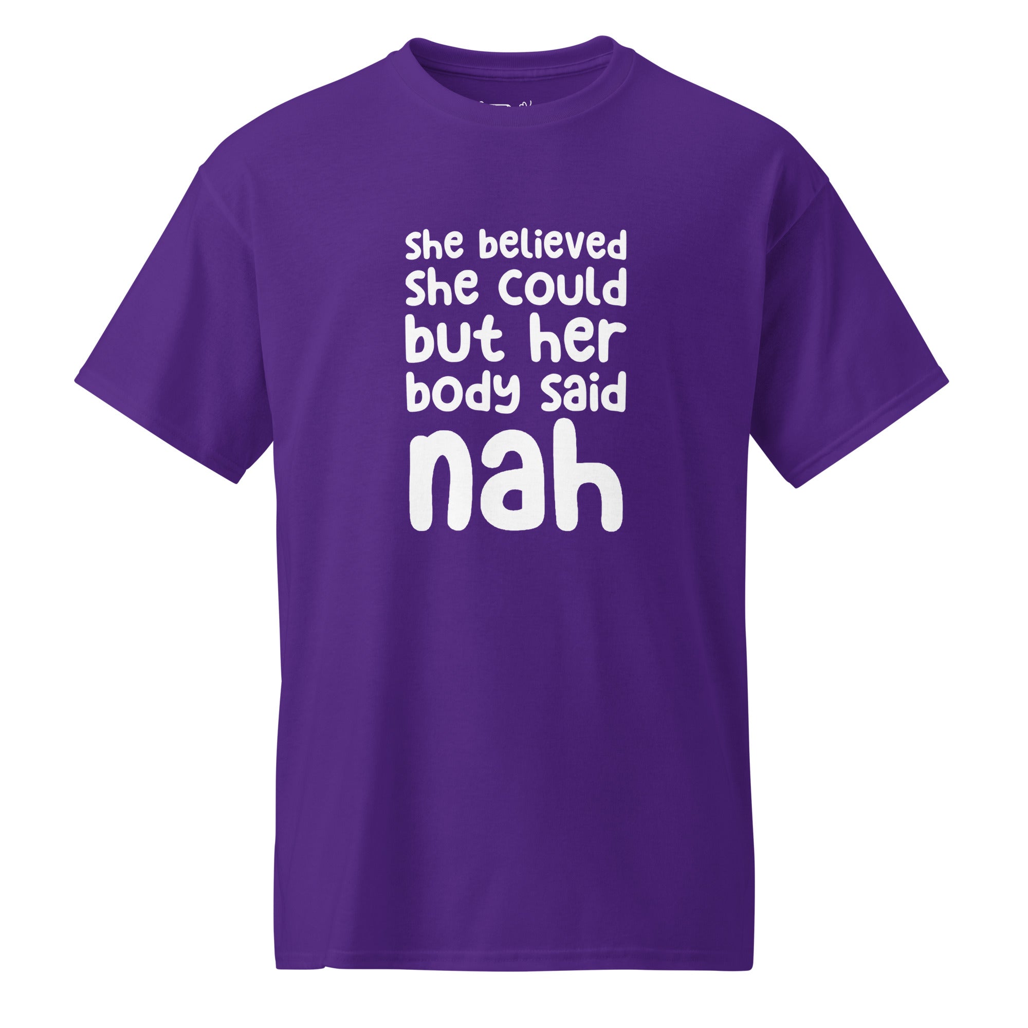 Unisex DryBlend® Classic Tee - 'Nah' Purple T-Shirt