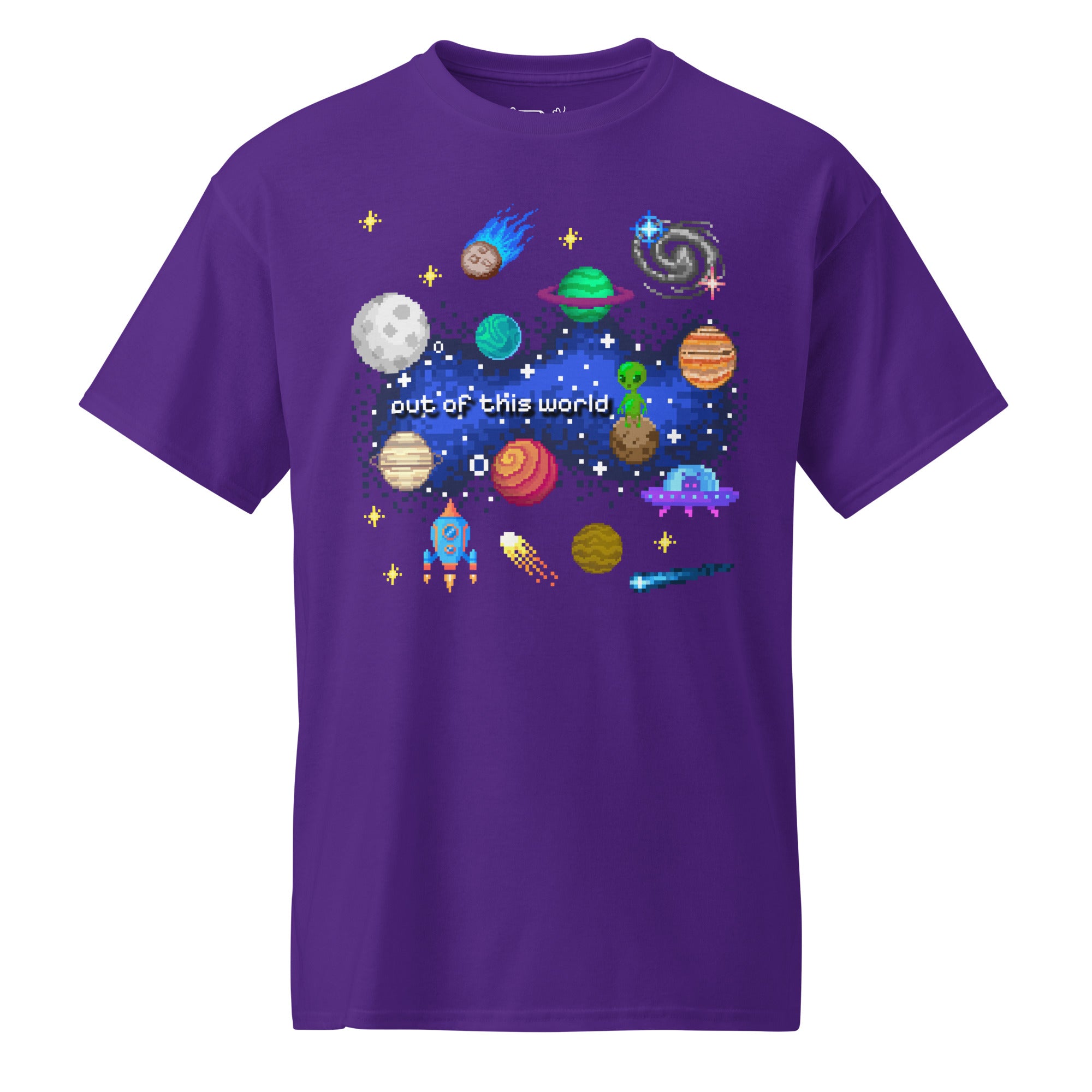 Unisex DryBlend® Classic Tee - 'Out of This World' Purple T-Shirt