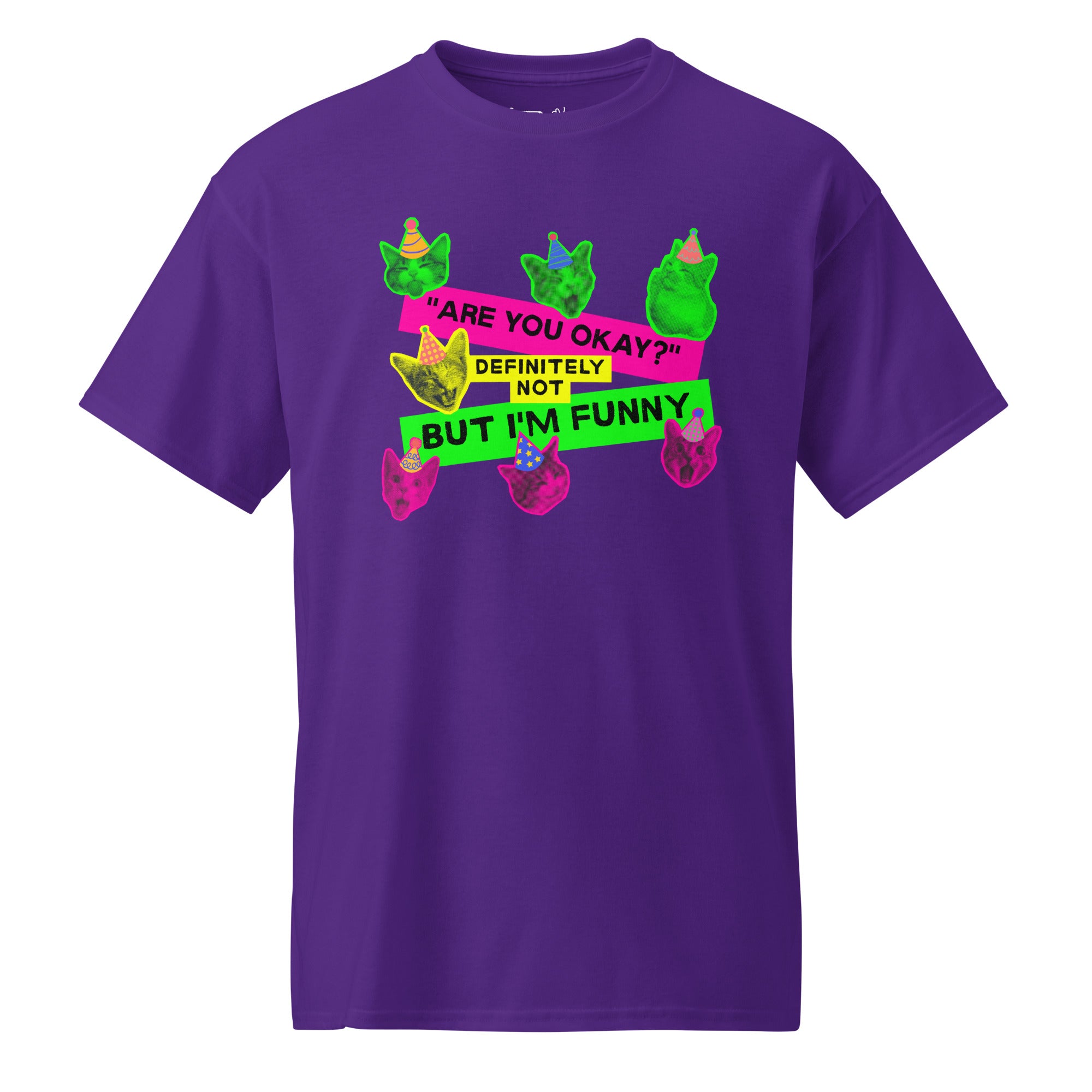 Unisex DryBlend® Classic Tee - 'Definitely Not' Purple T-Shirt