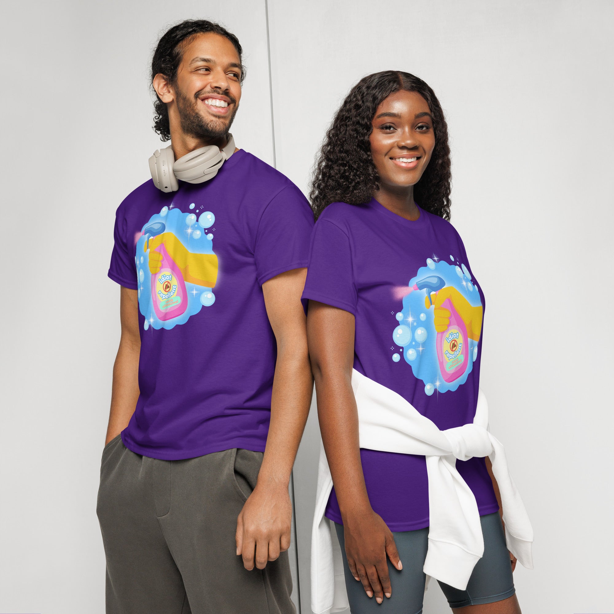 Unisex DryBlend® Classic Tee - 'Idiot Repellent' T-Shirt