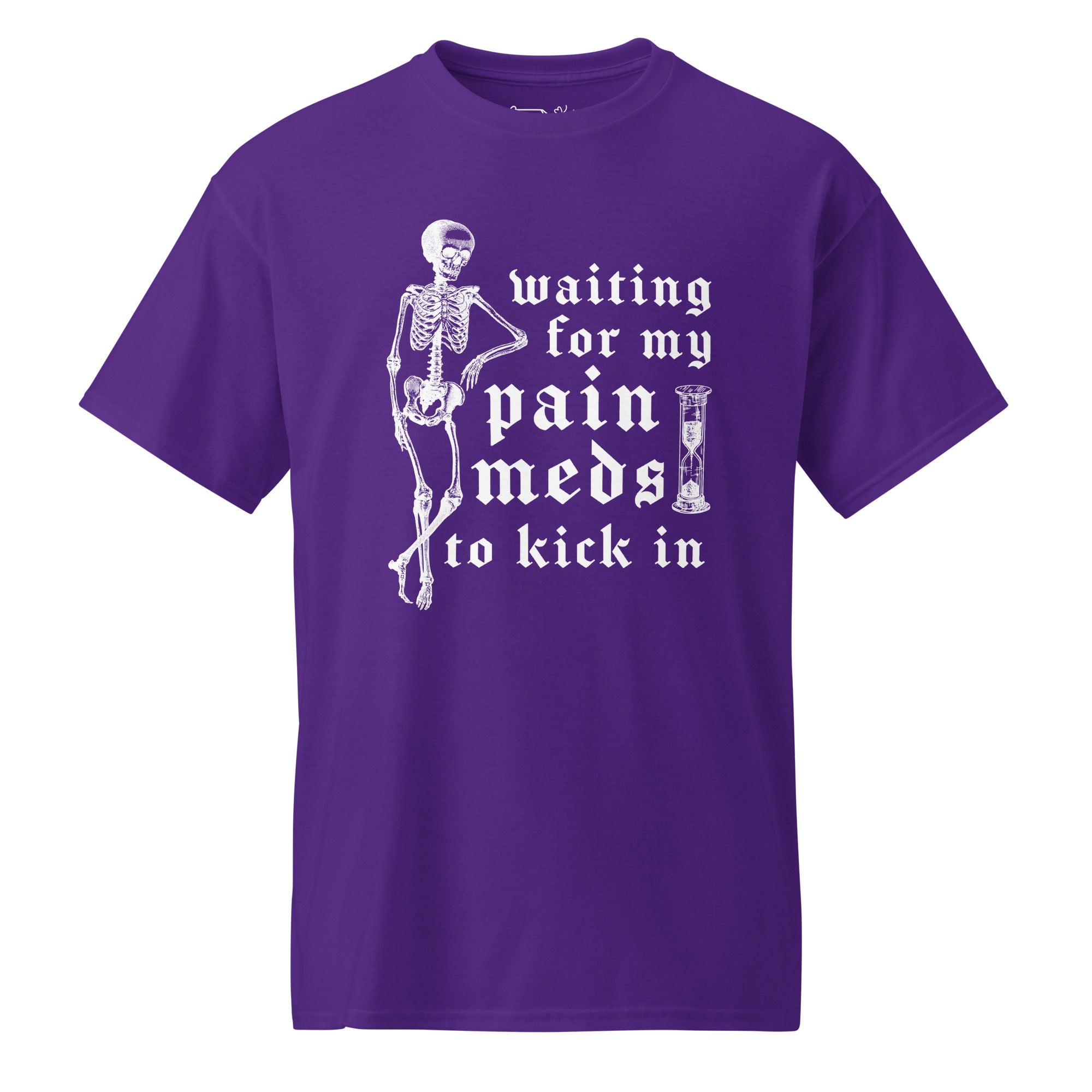 Unisex DryBlend® Classic Tee - 'Pain Meds' Purple T-Shirt
