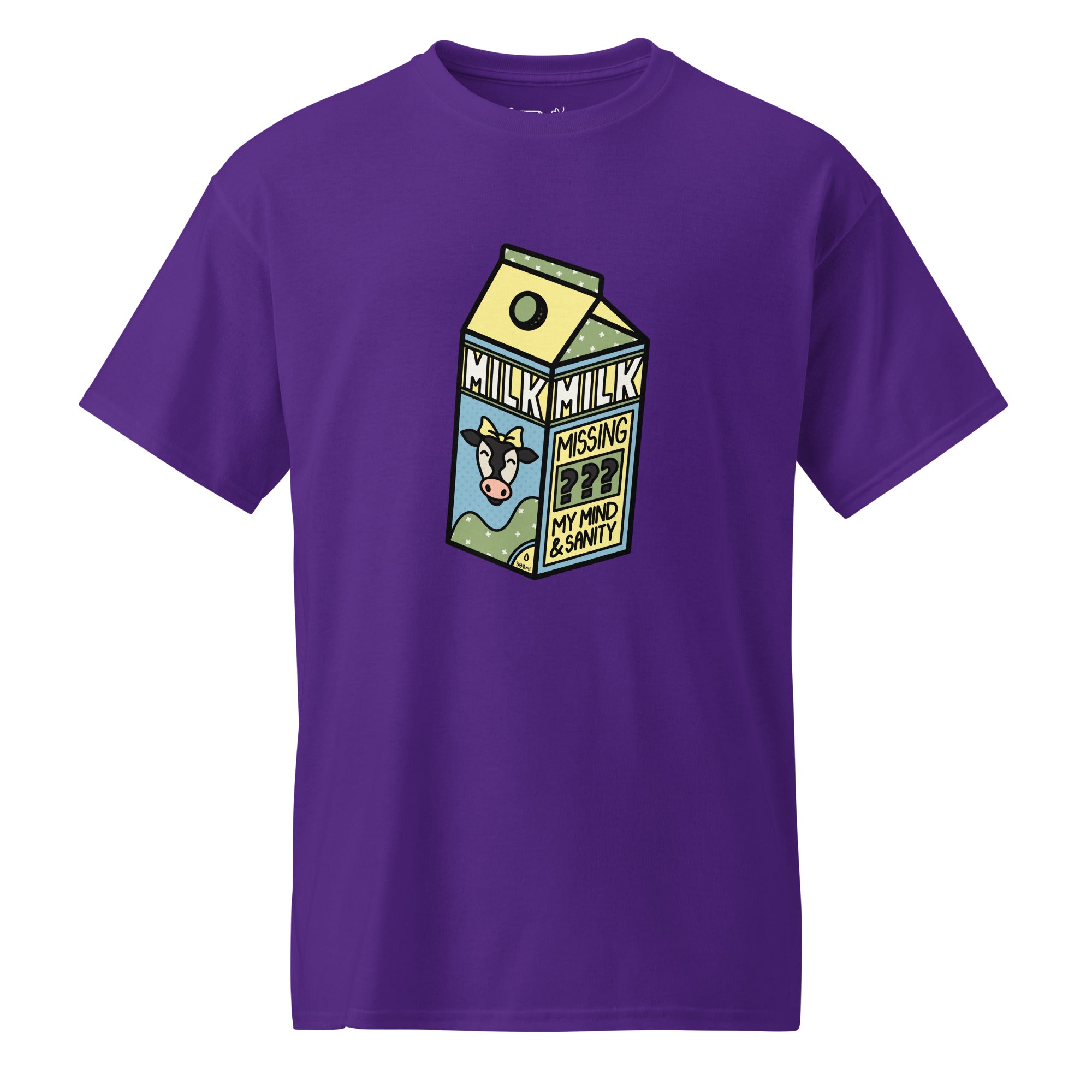 Unisex DryBlend® Classic Tee - 'Got Milk?' Purple T-Shirt