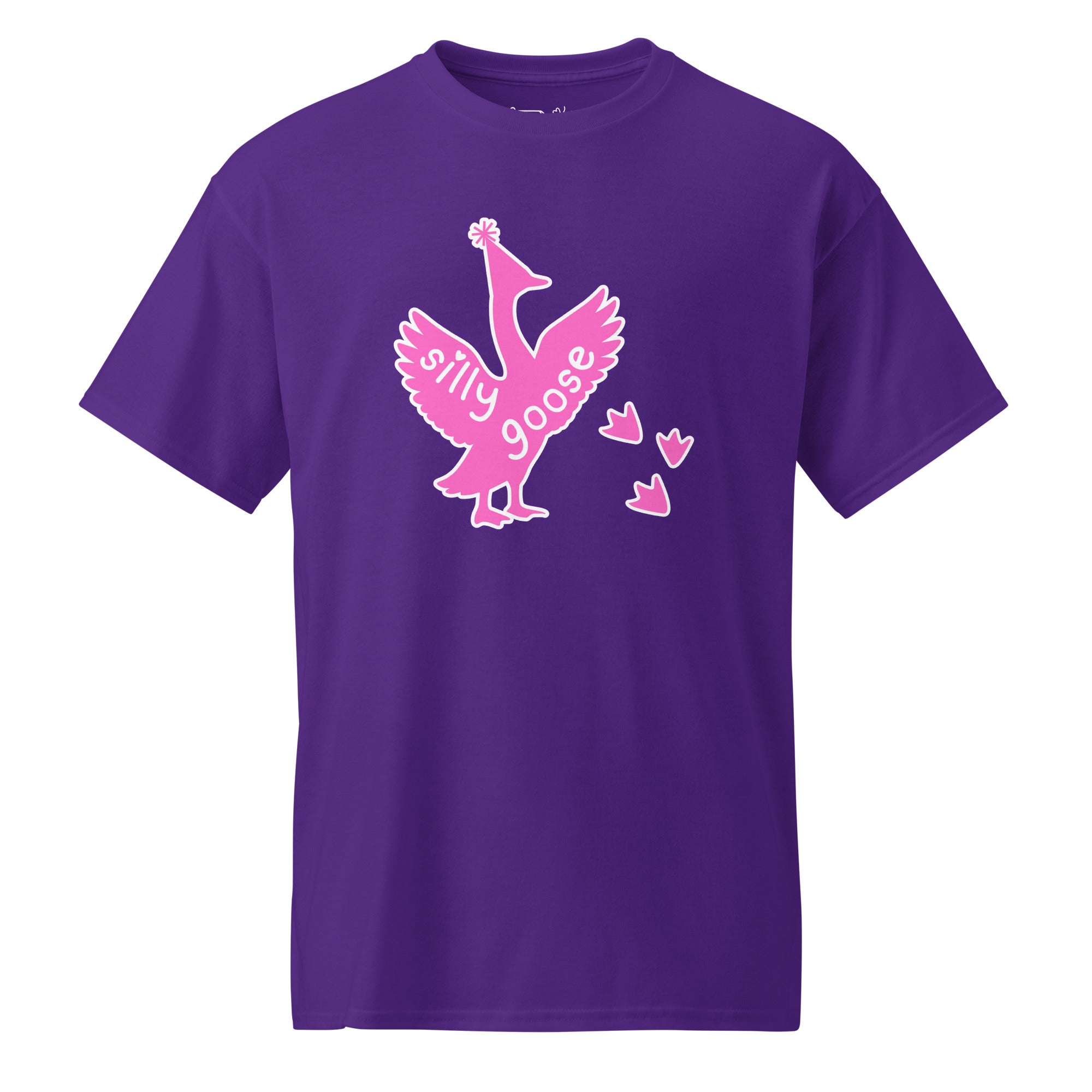 Unisex DryBlend® Classic Tee - 'Silly Goose' Purple T-Shirt