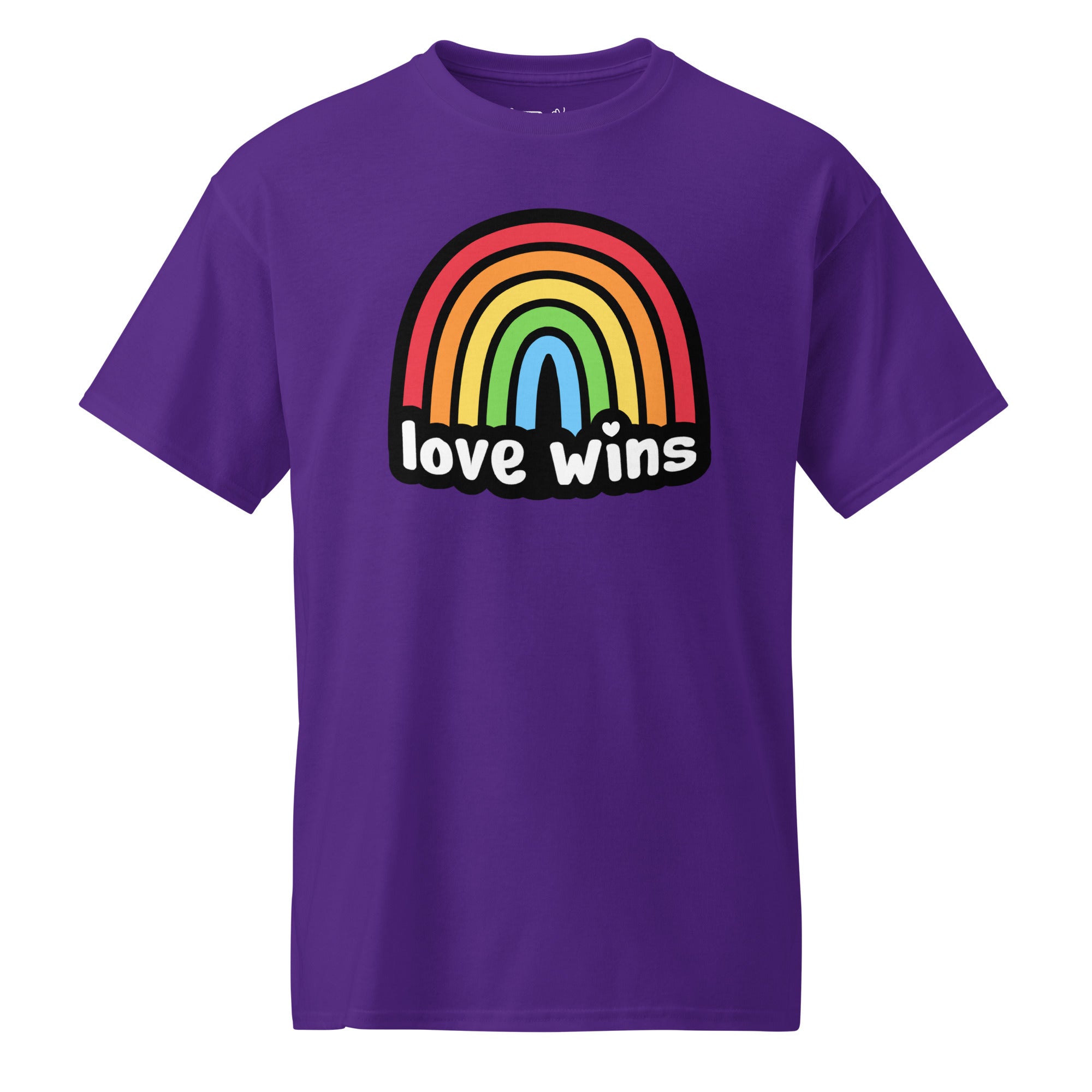 Unisex DryBlend® Classic Tee - 'Love Wins' Purple T-Shirt
